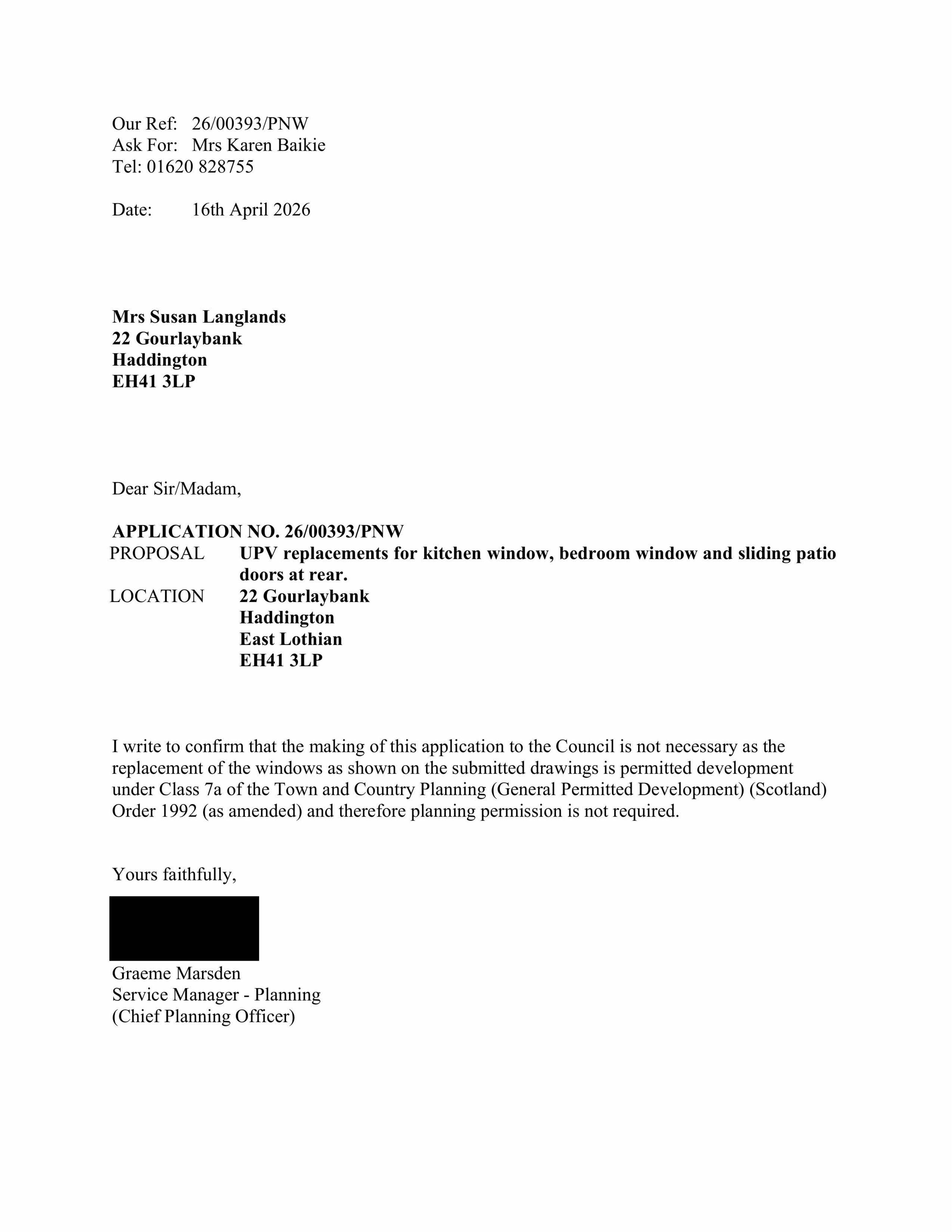 Planning document