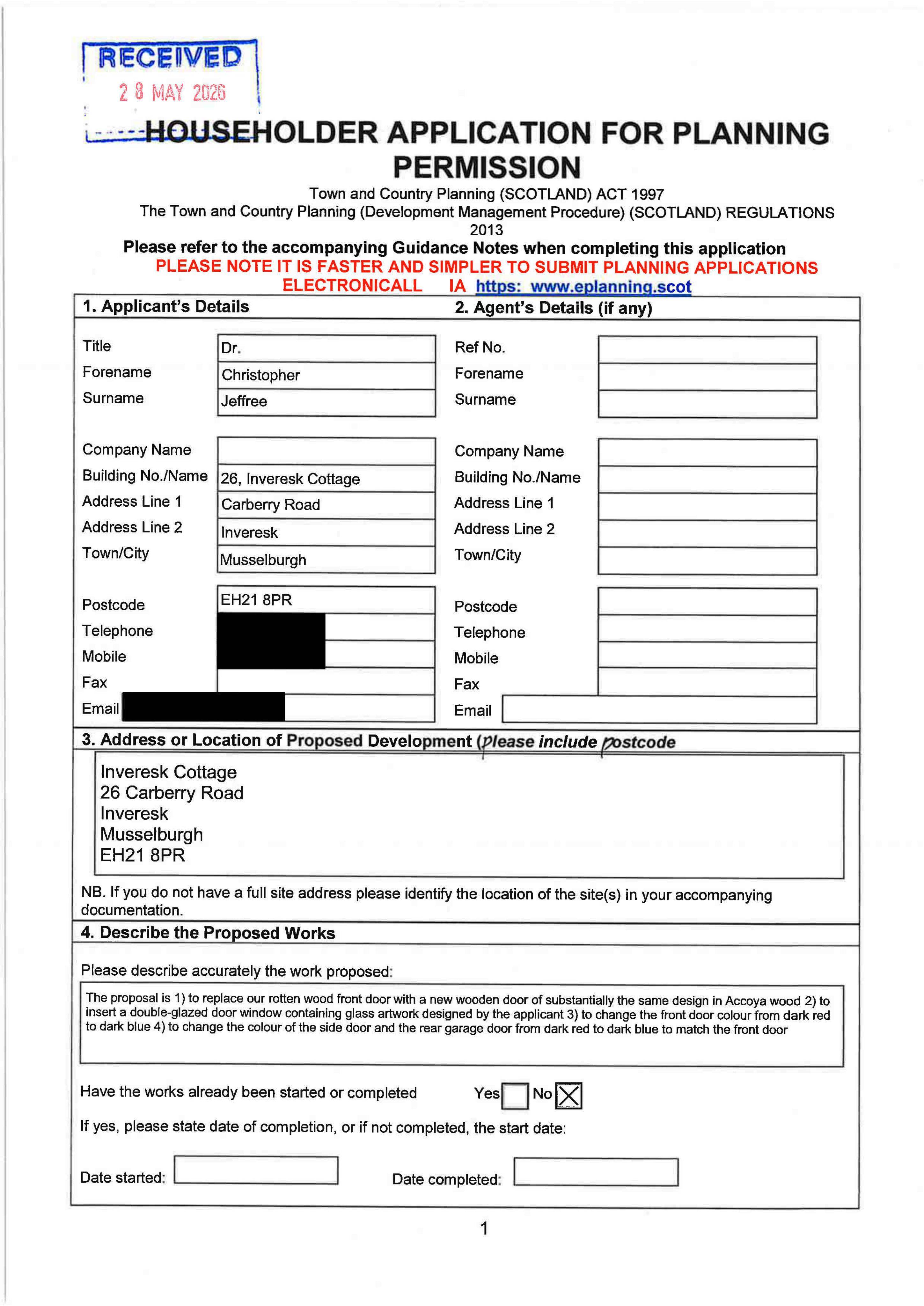 Planning document