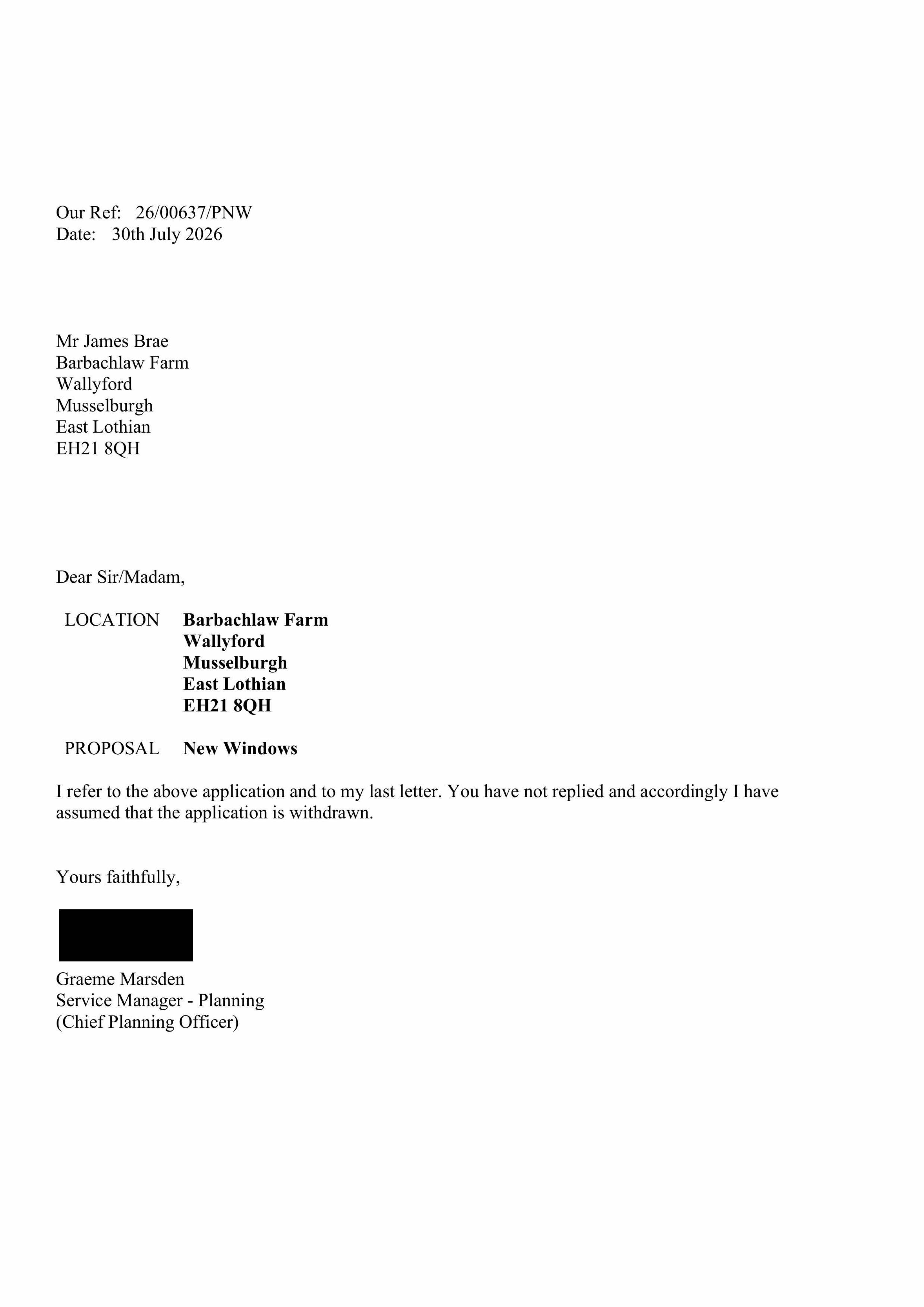 Planning document