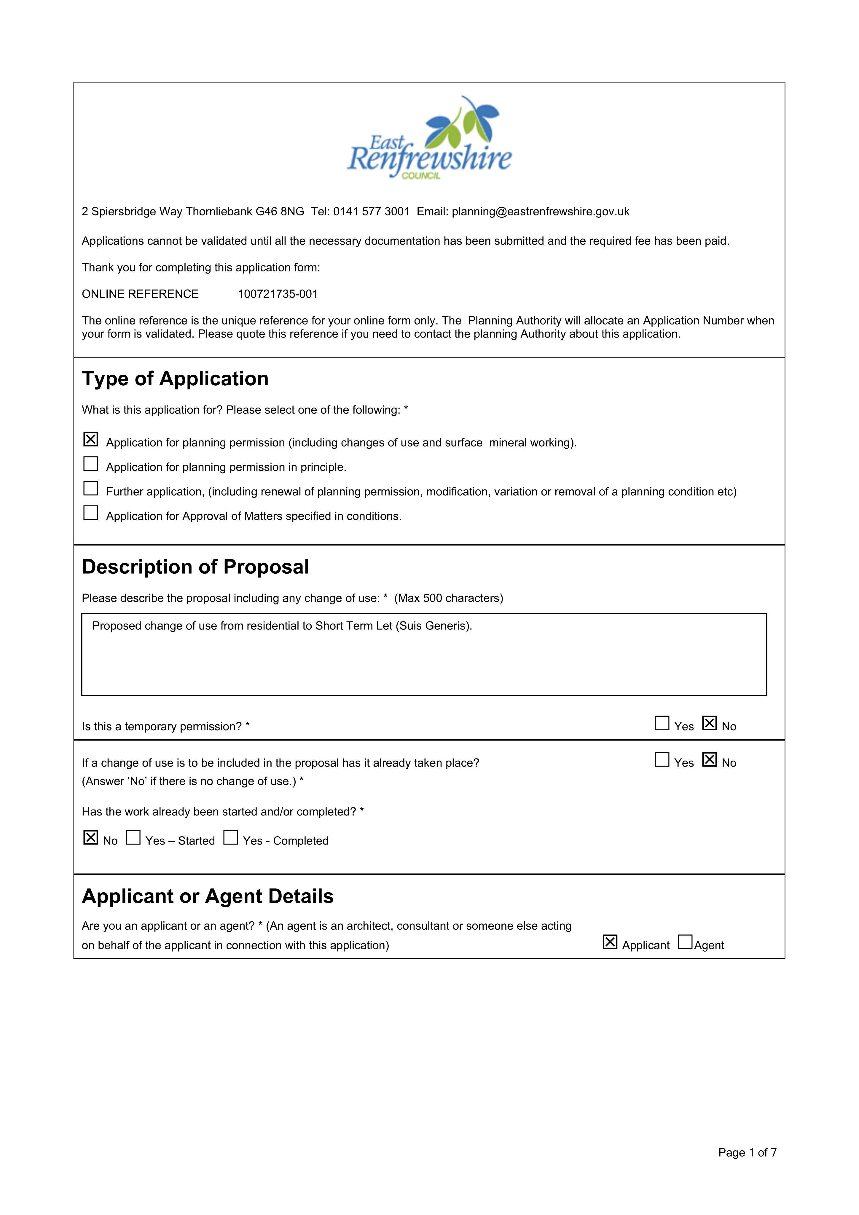 Planning document