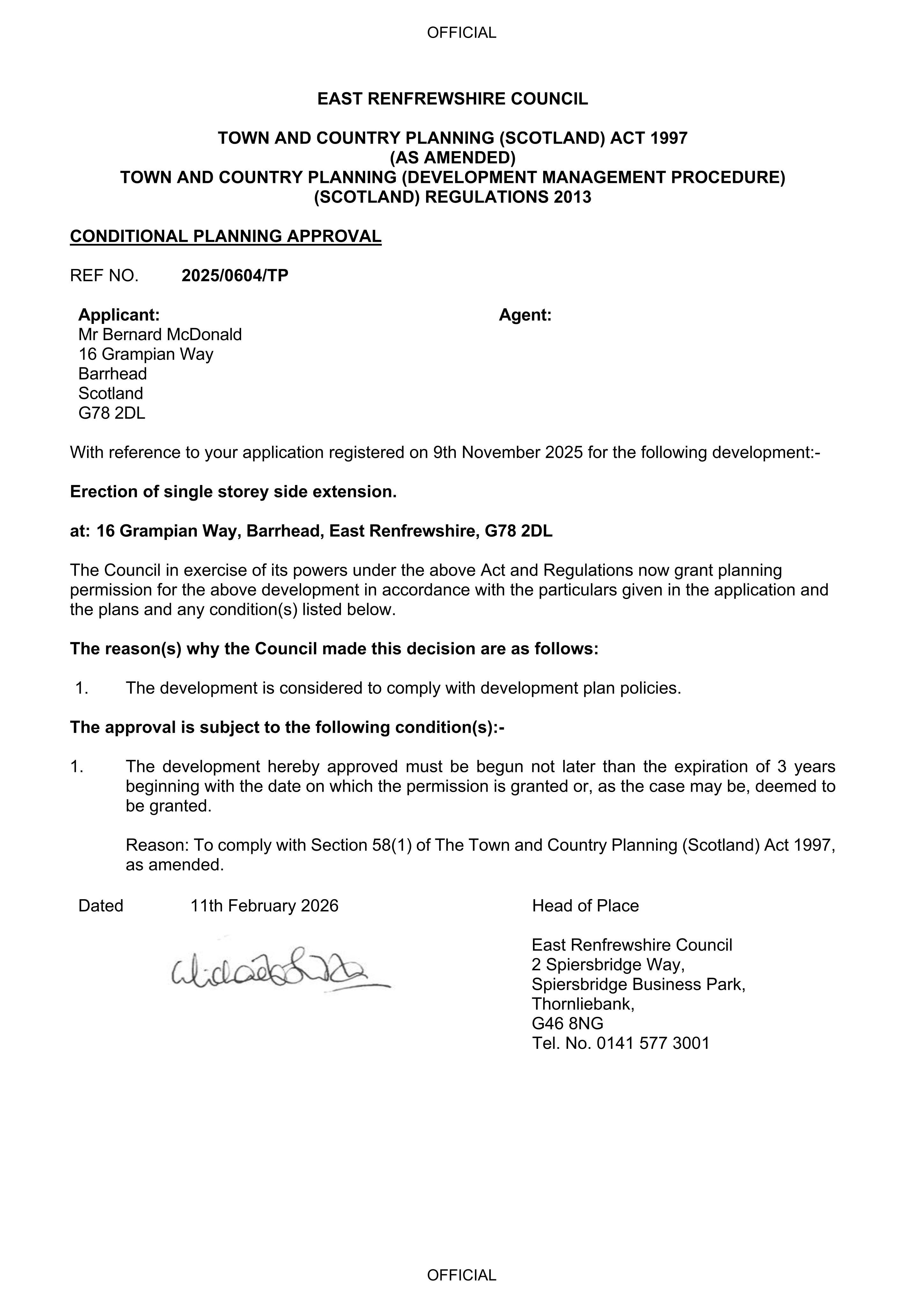 Planning document