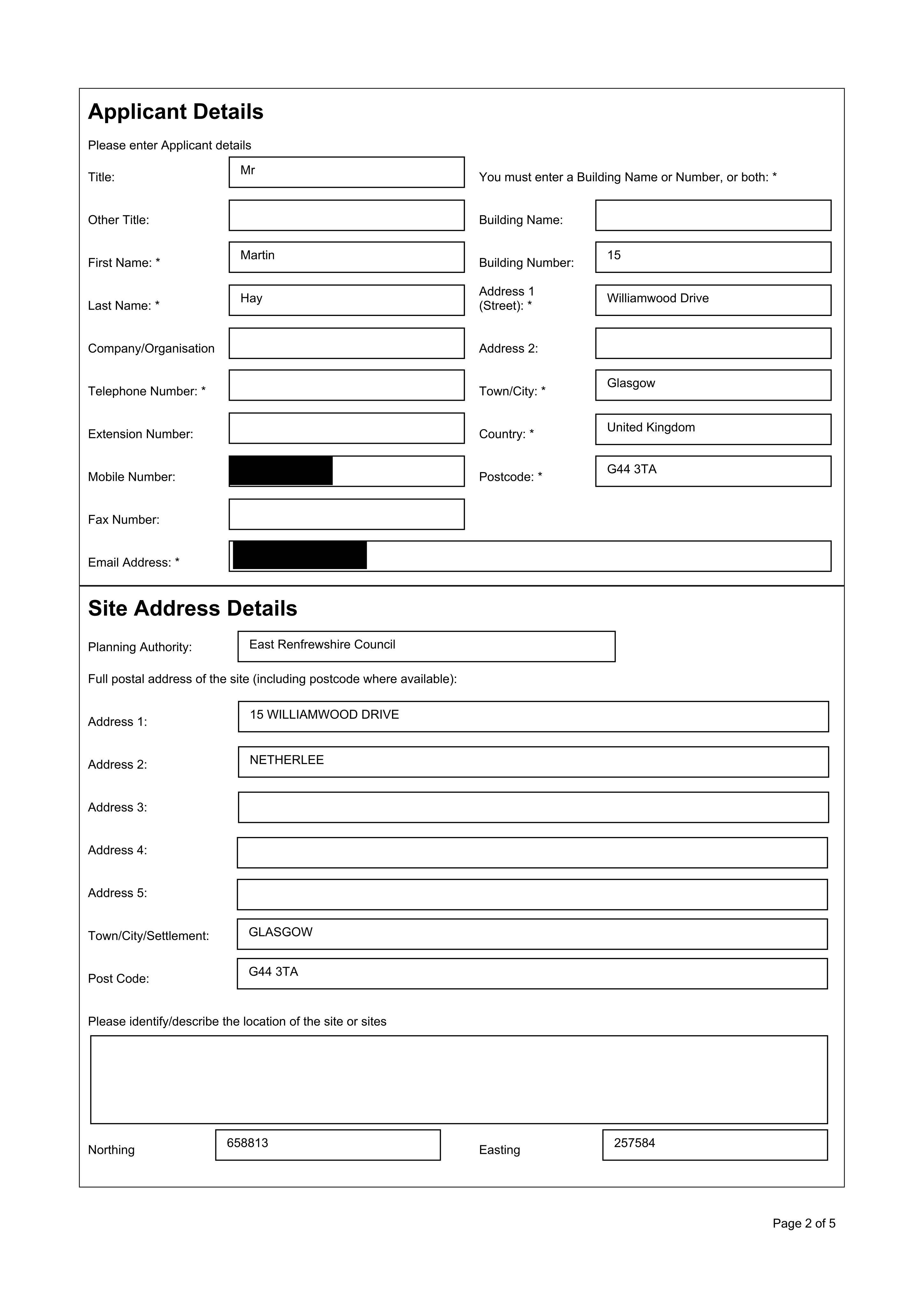 Planning document