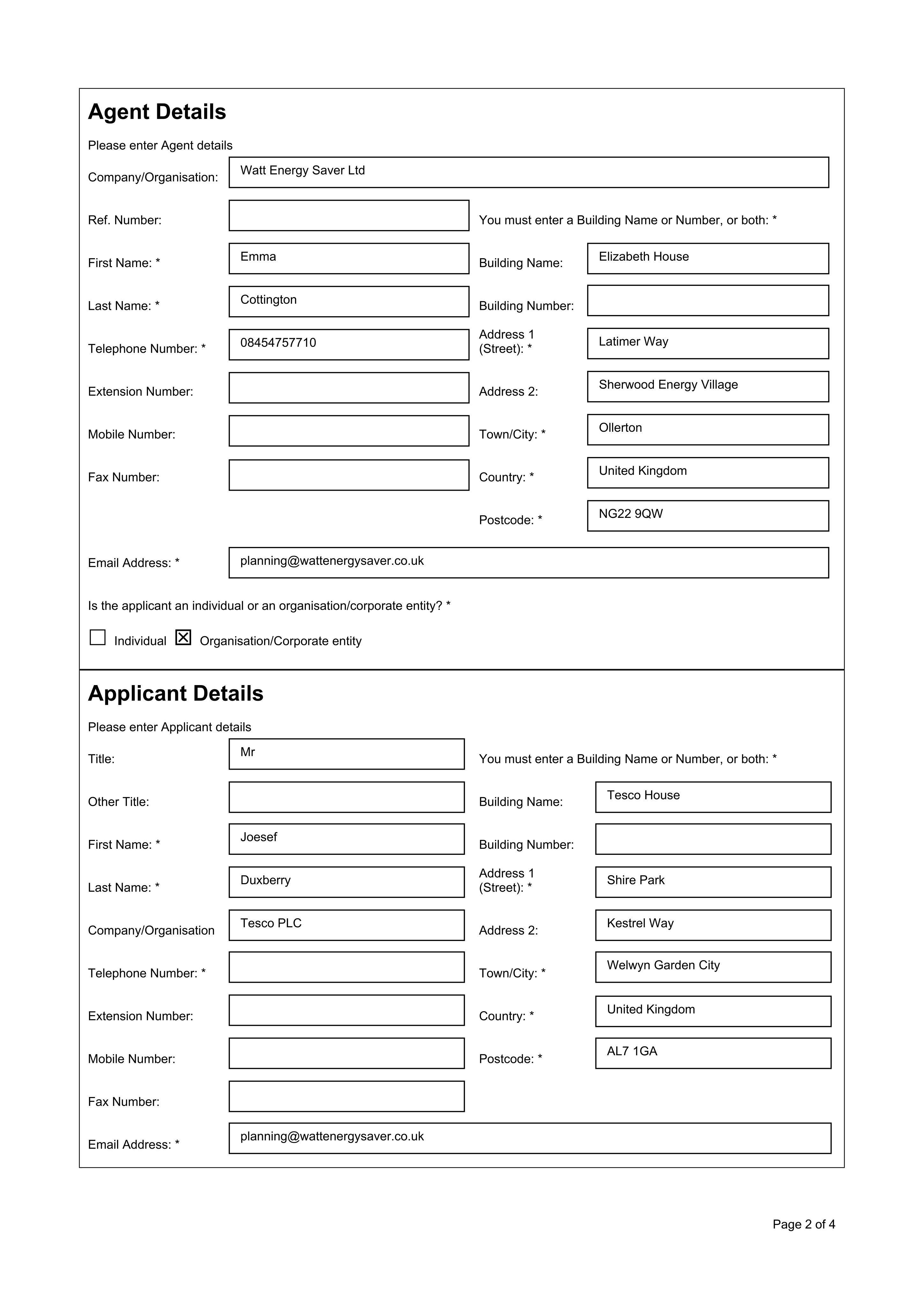 Planning document