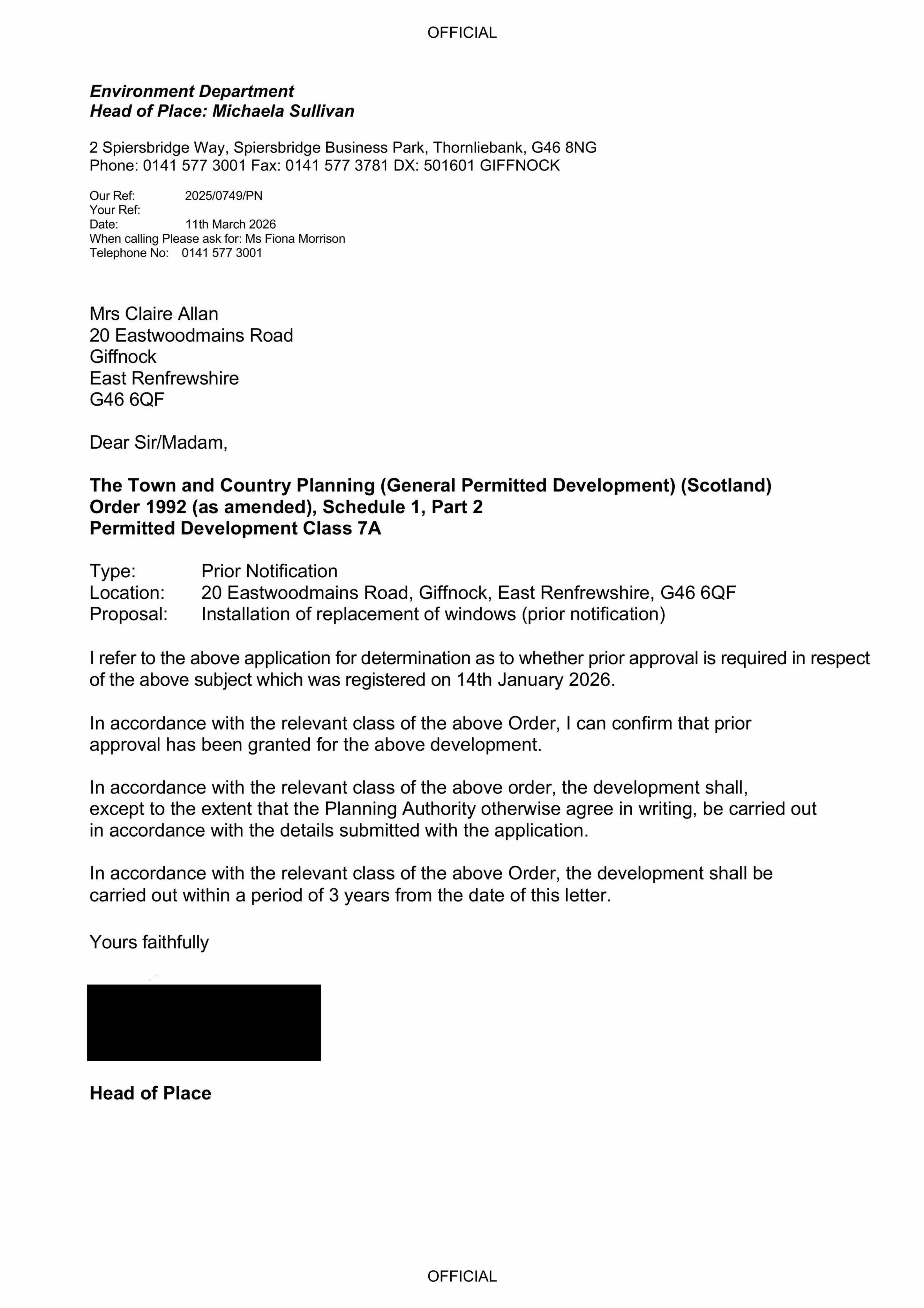 Planning document