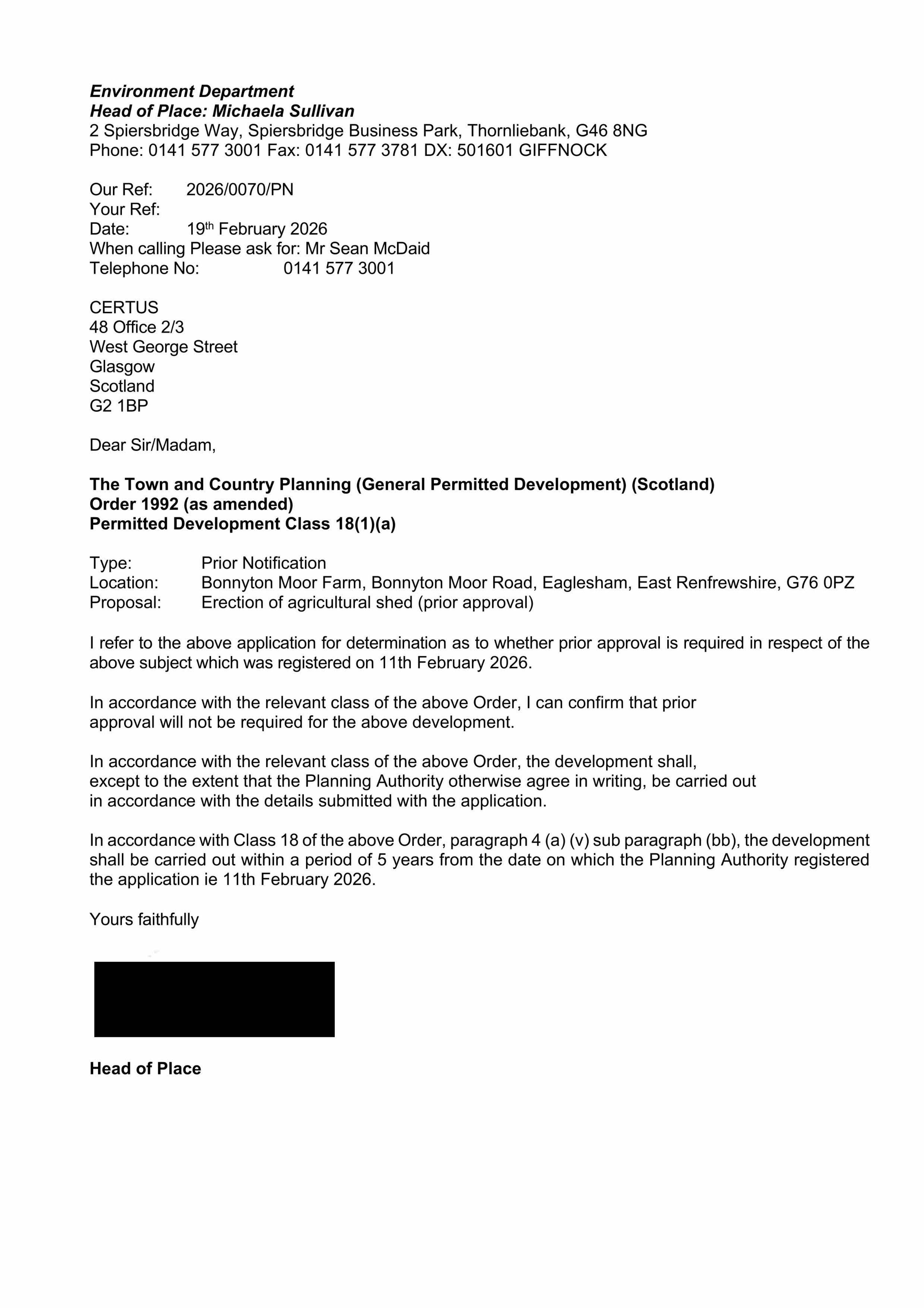 Planning document