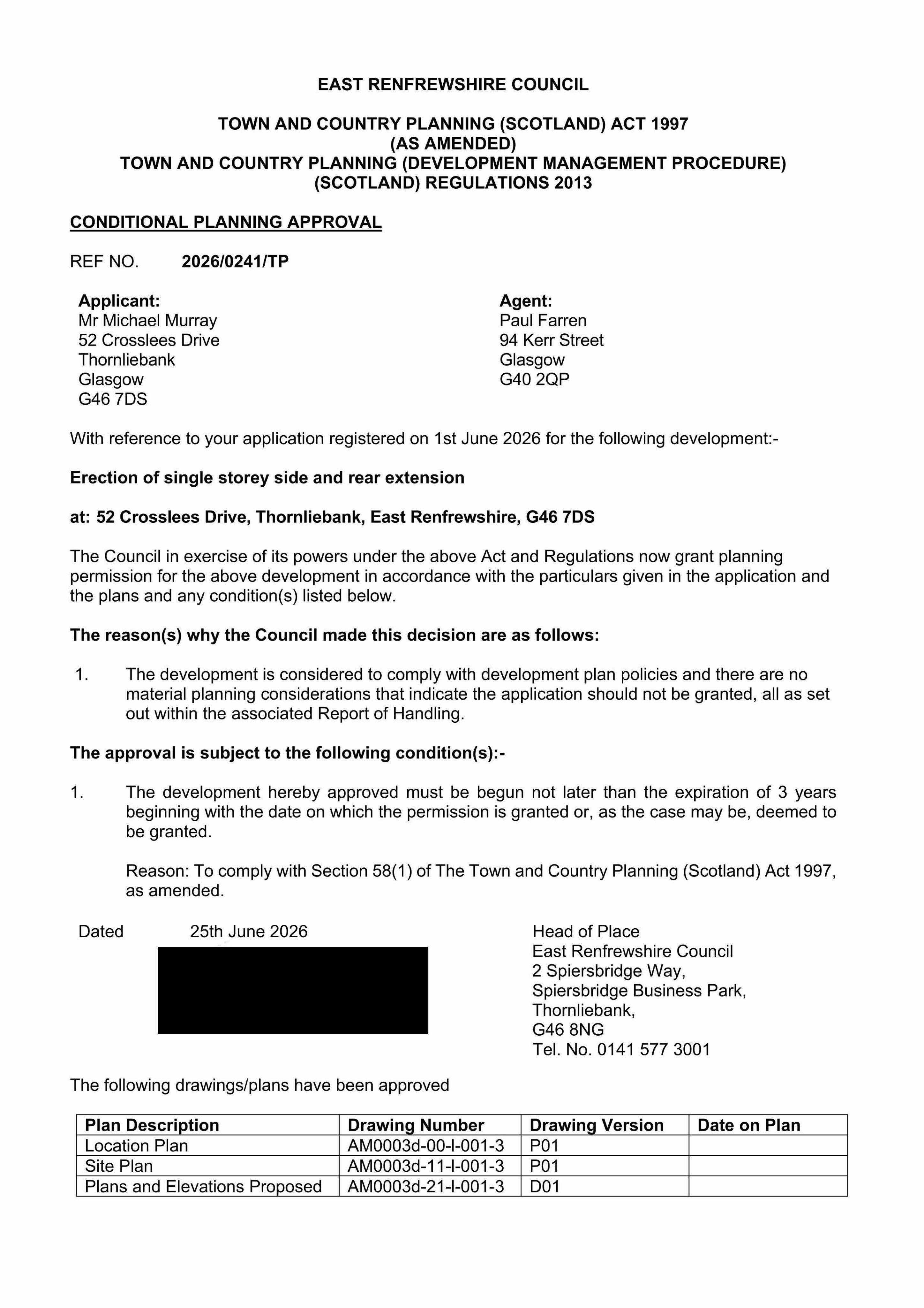 Planning document