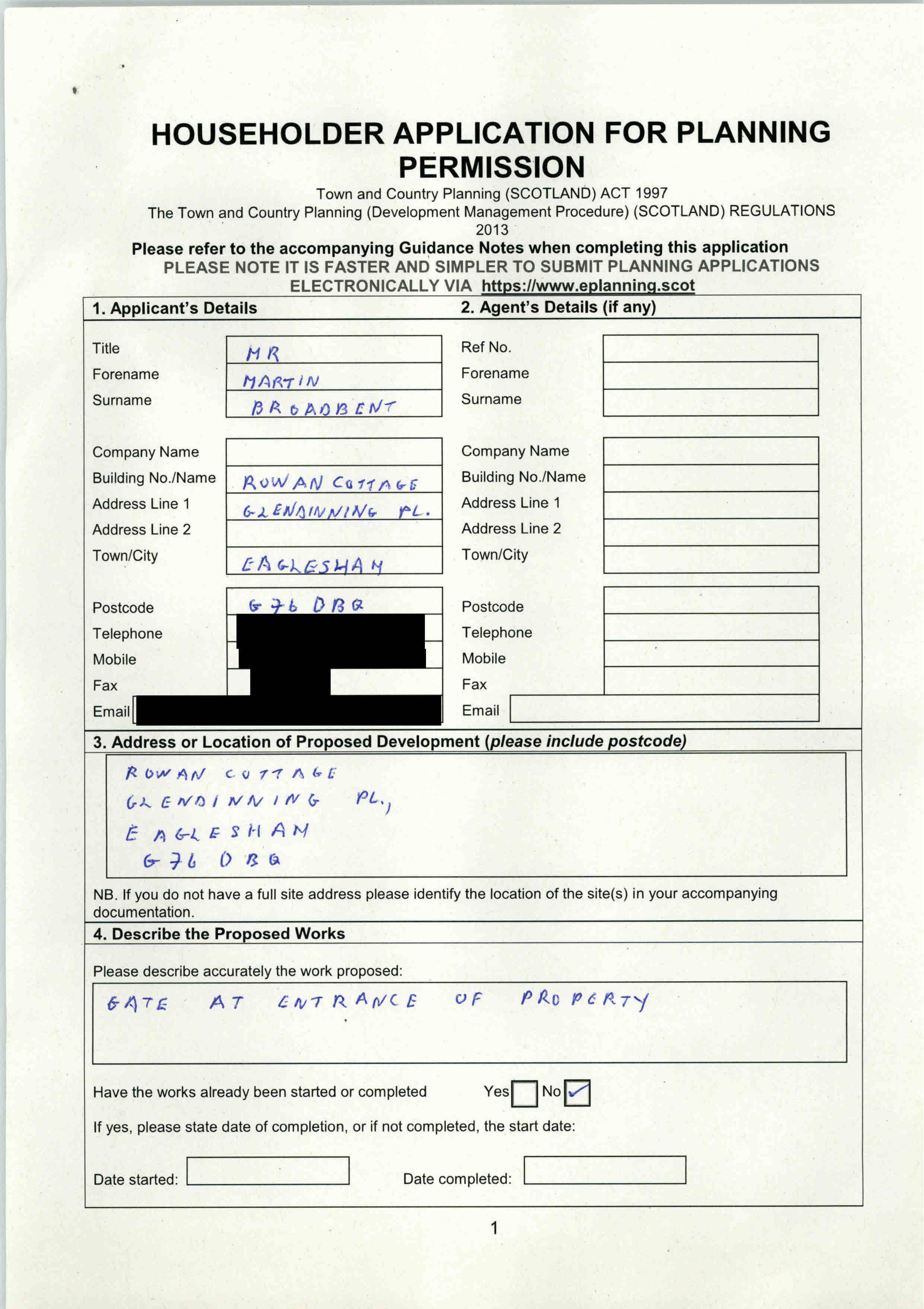 Planning document