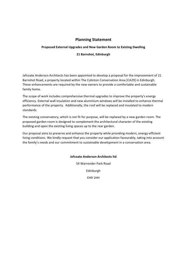 Planning document