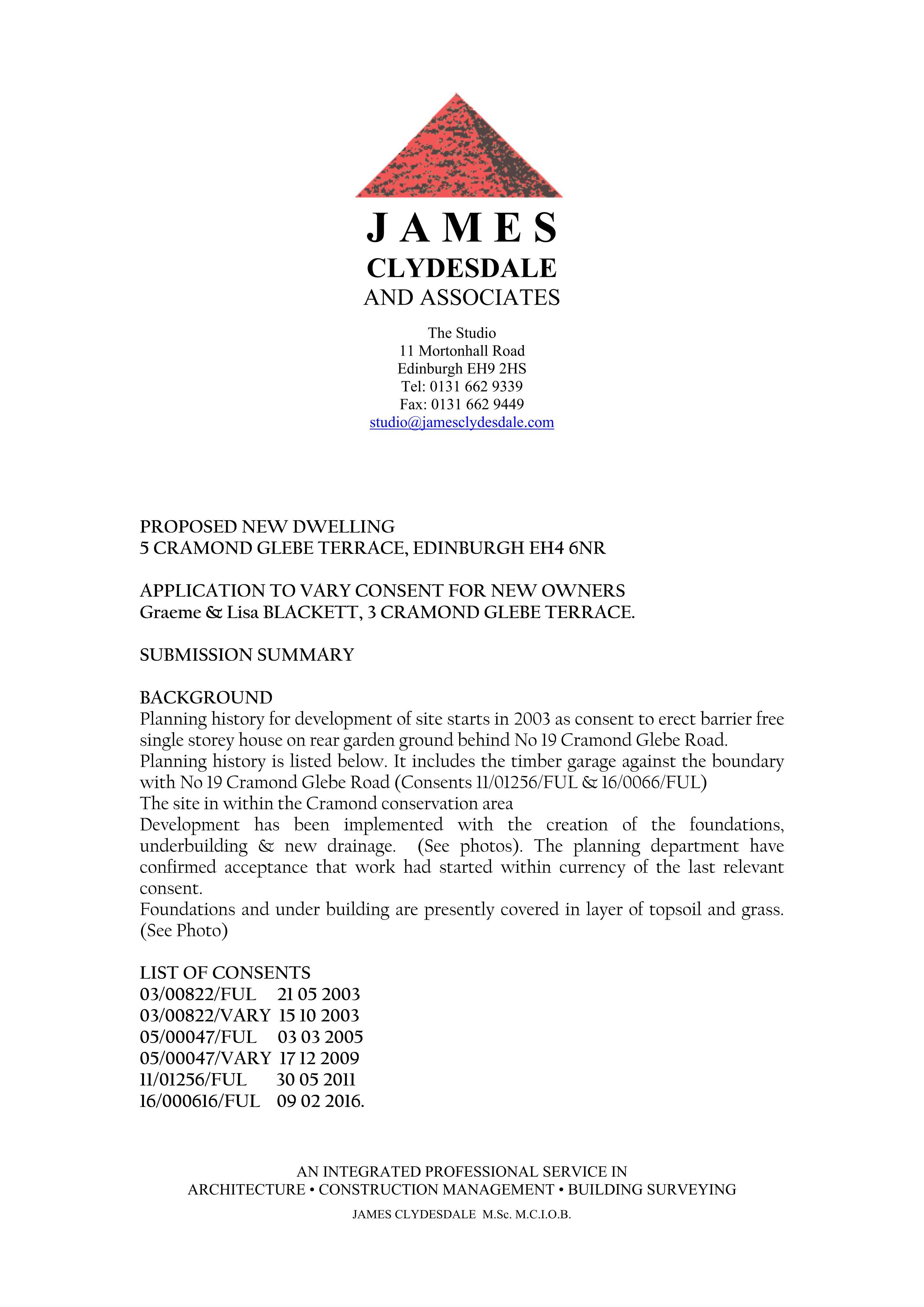 Planning document