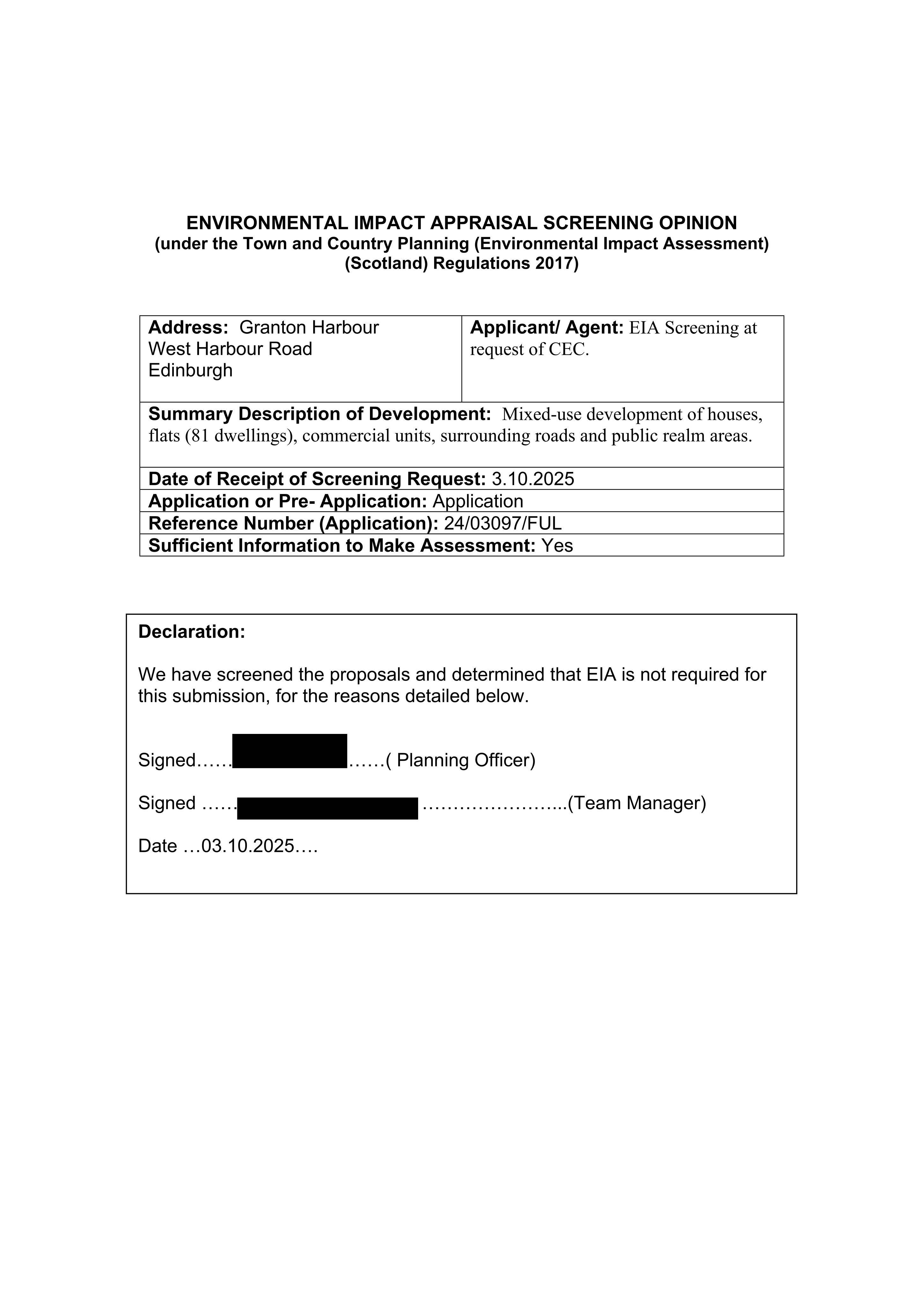 Planning document
