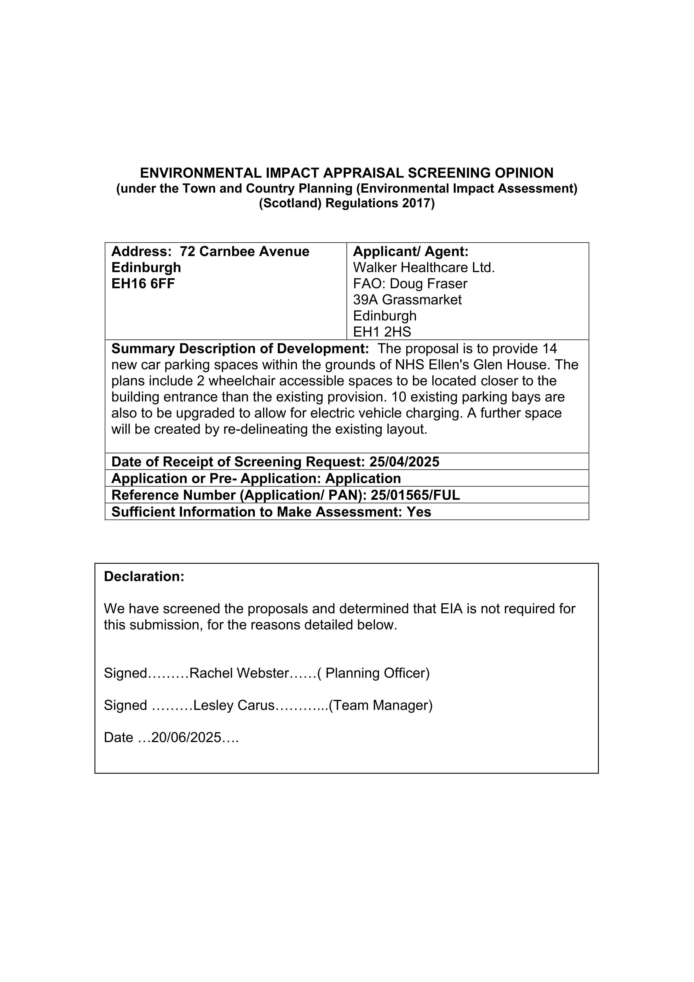 Planning document