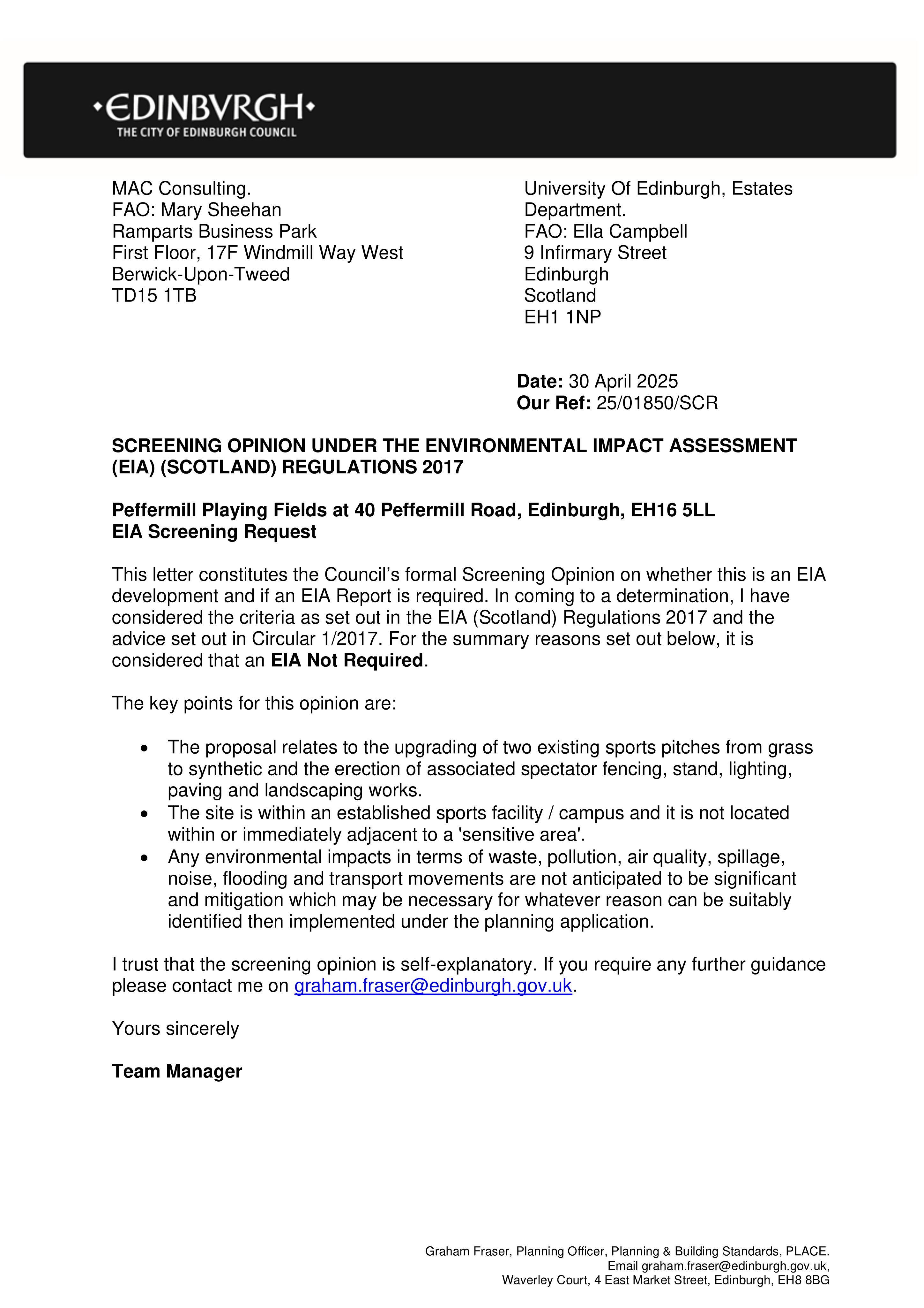 Planning document