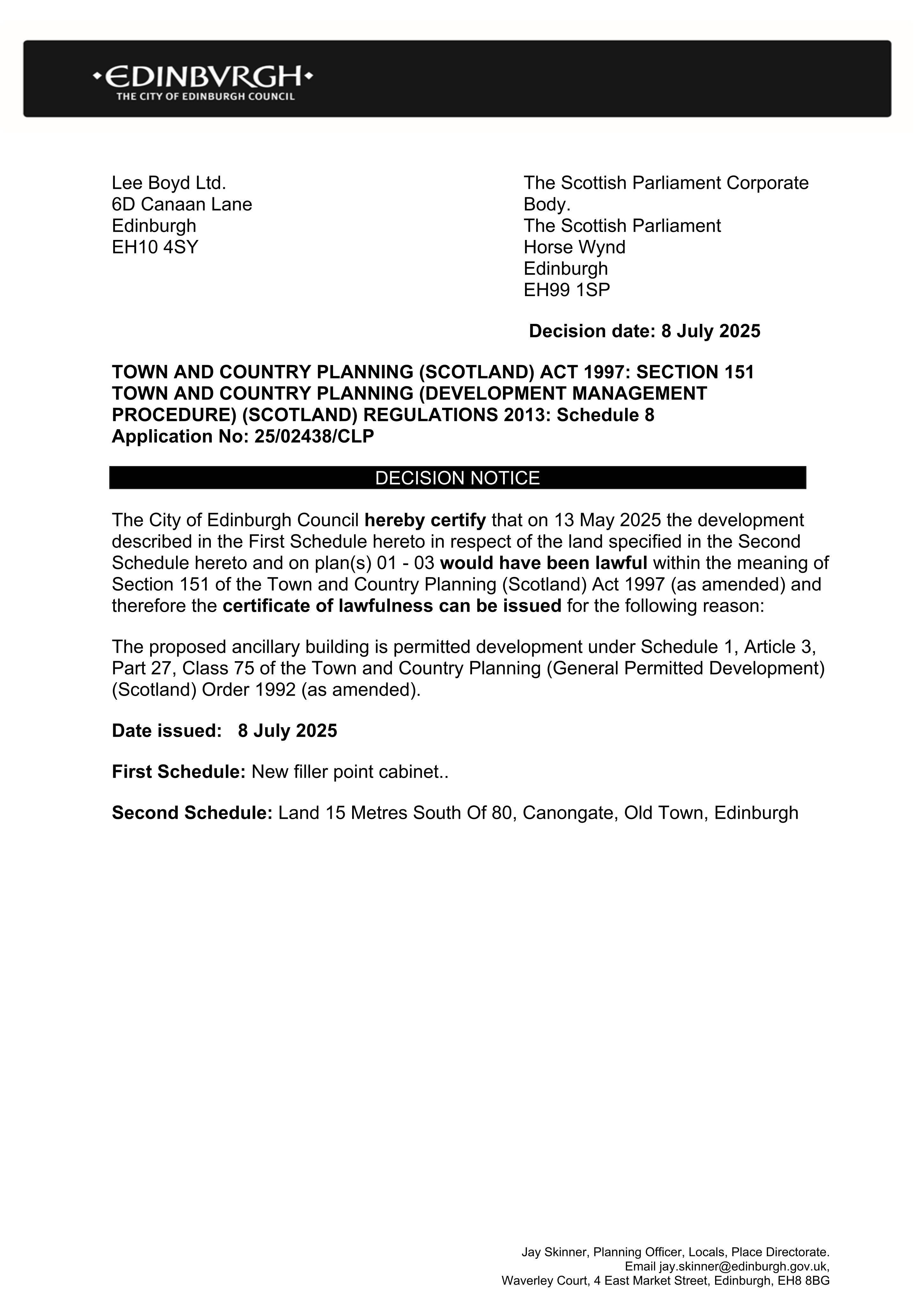 Planning document