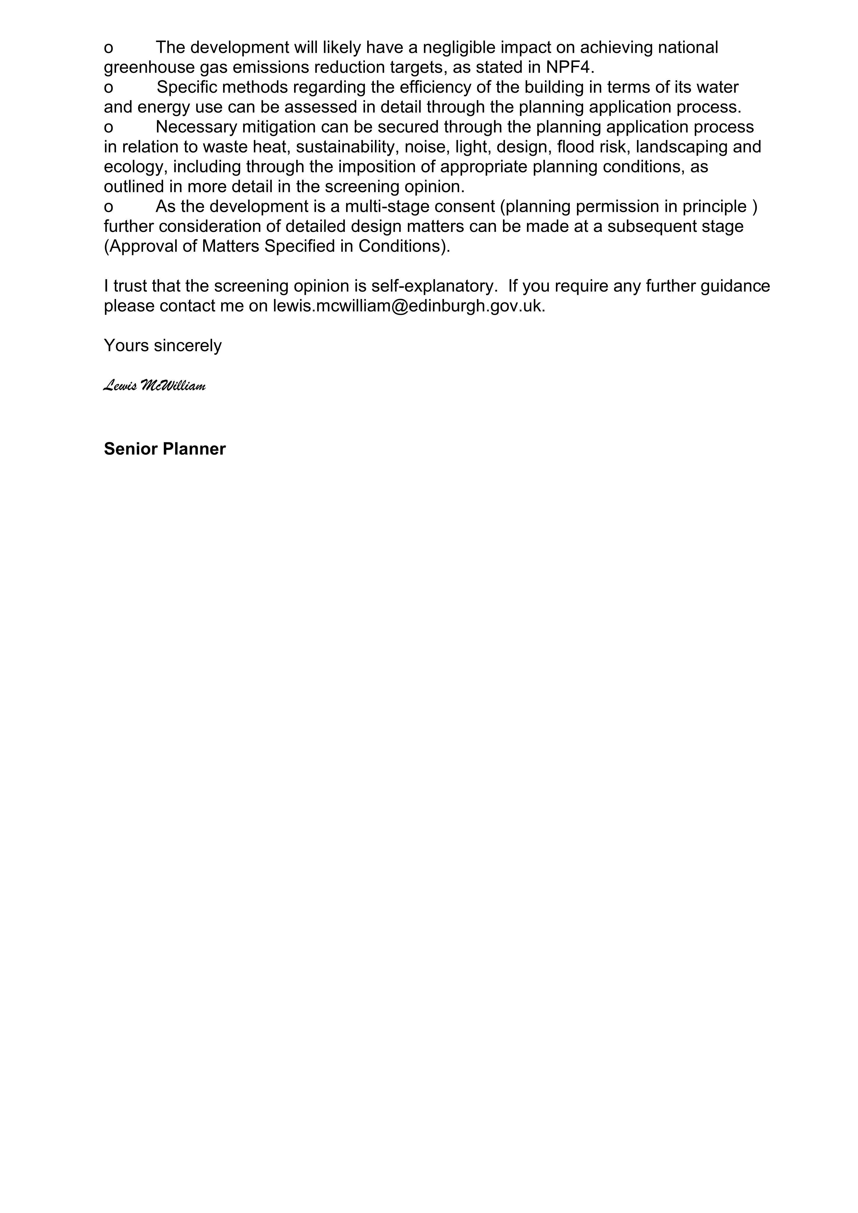 Planning document