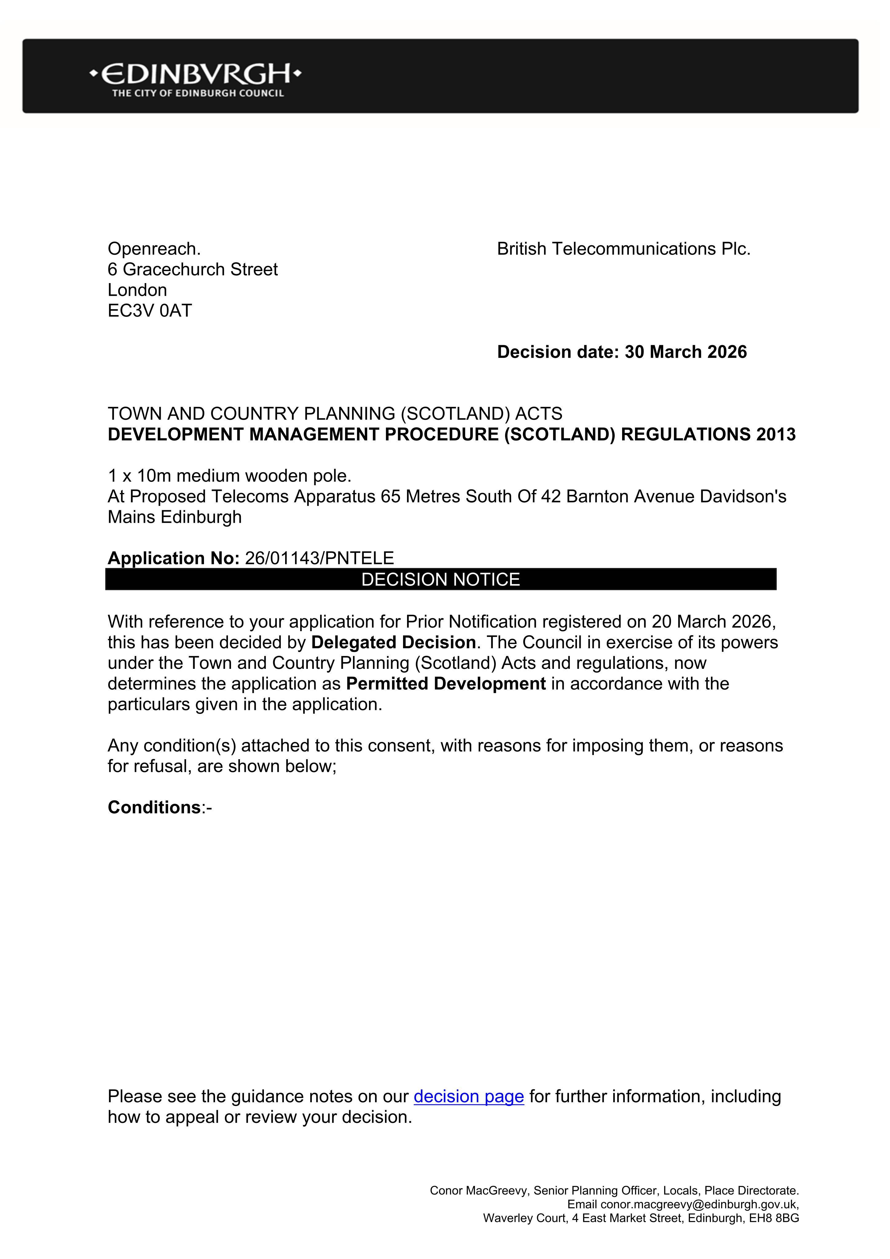 Planning document