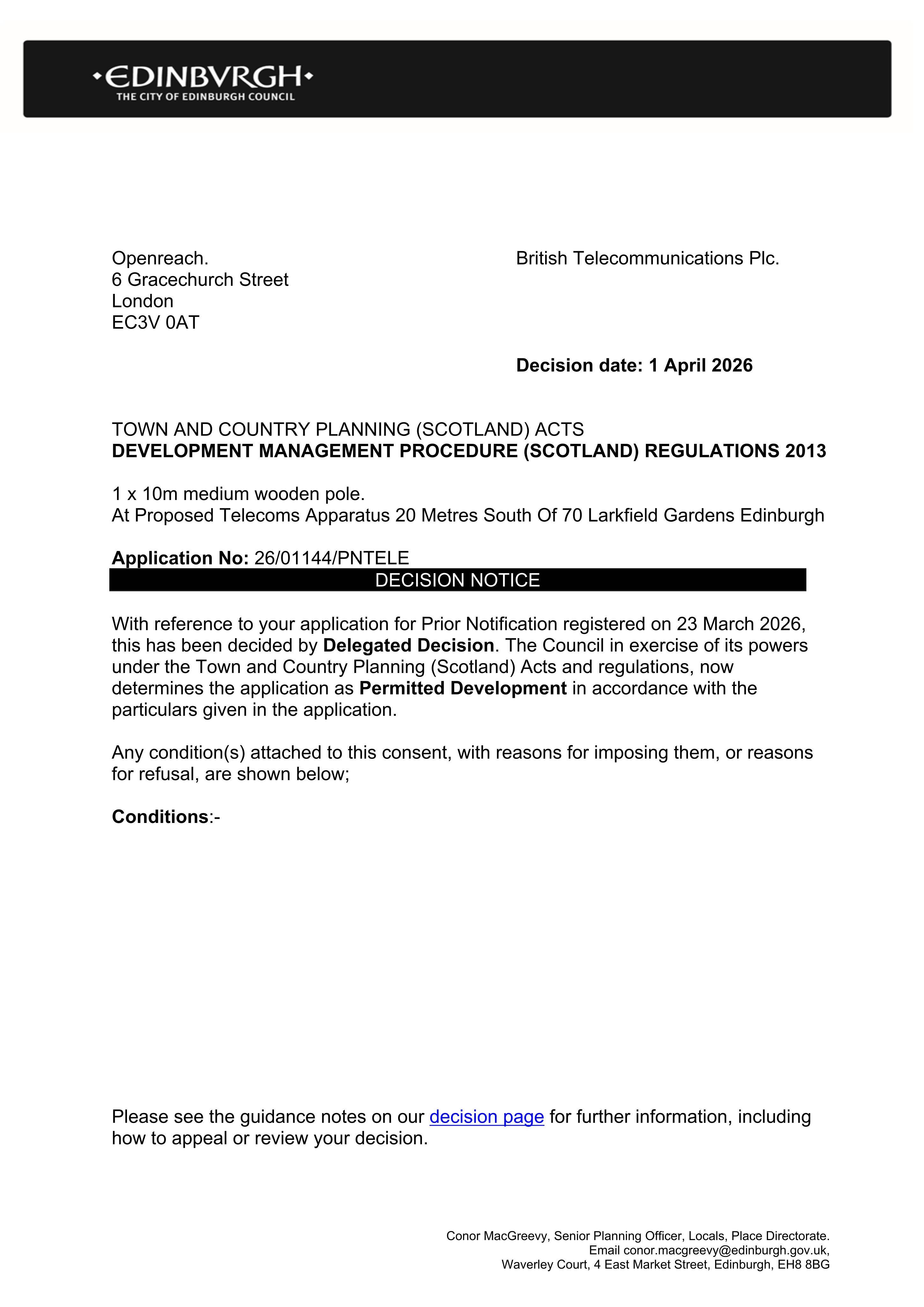Planning document