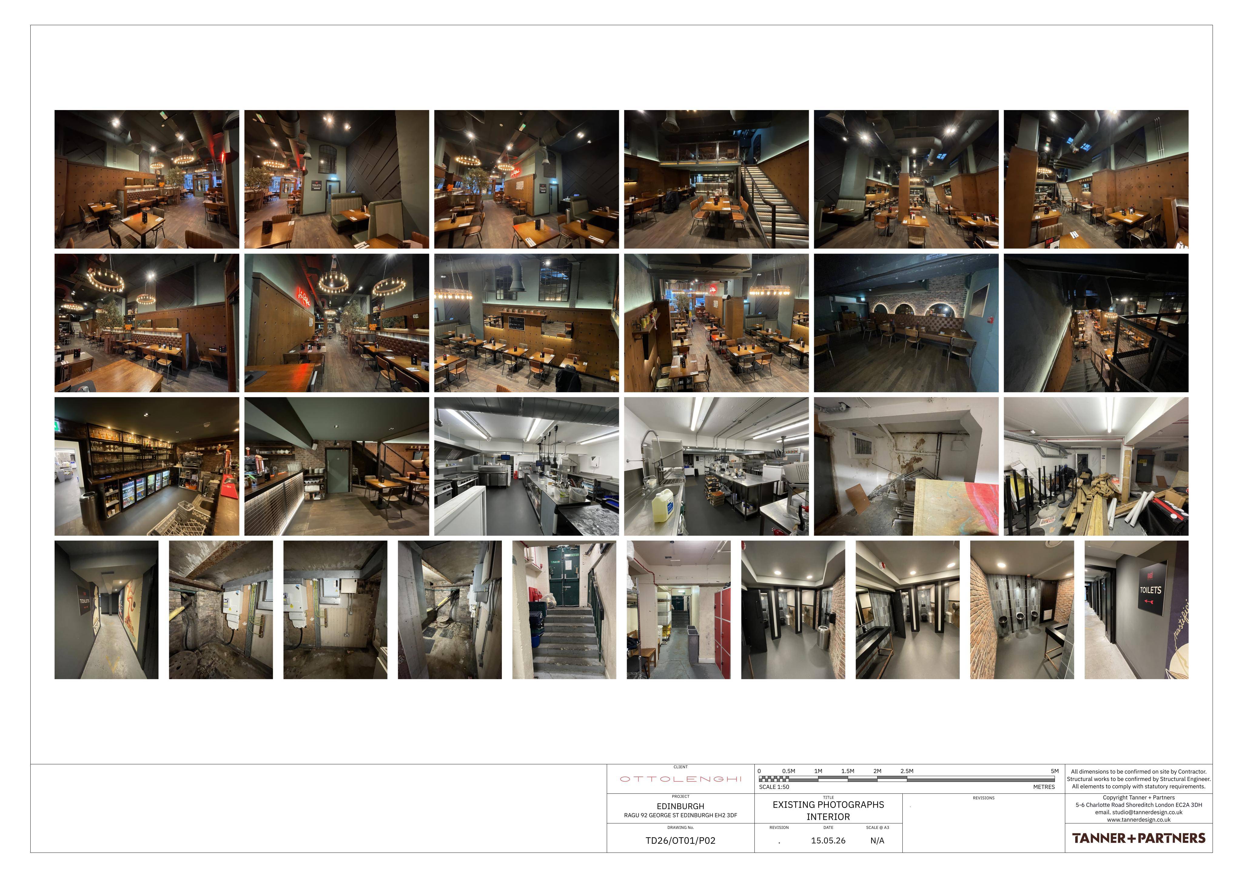 Planning document preview for application 26/02115/LBC, at 92 George Street Edinburgh EH2 3DF, showing (07) EXISTING PHOTOS INTERIOR, page 1