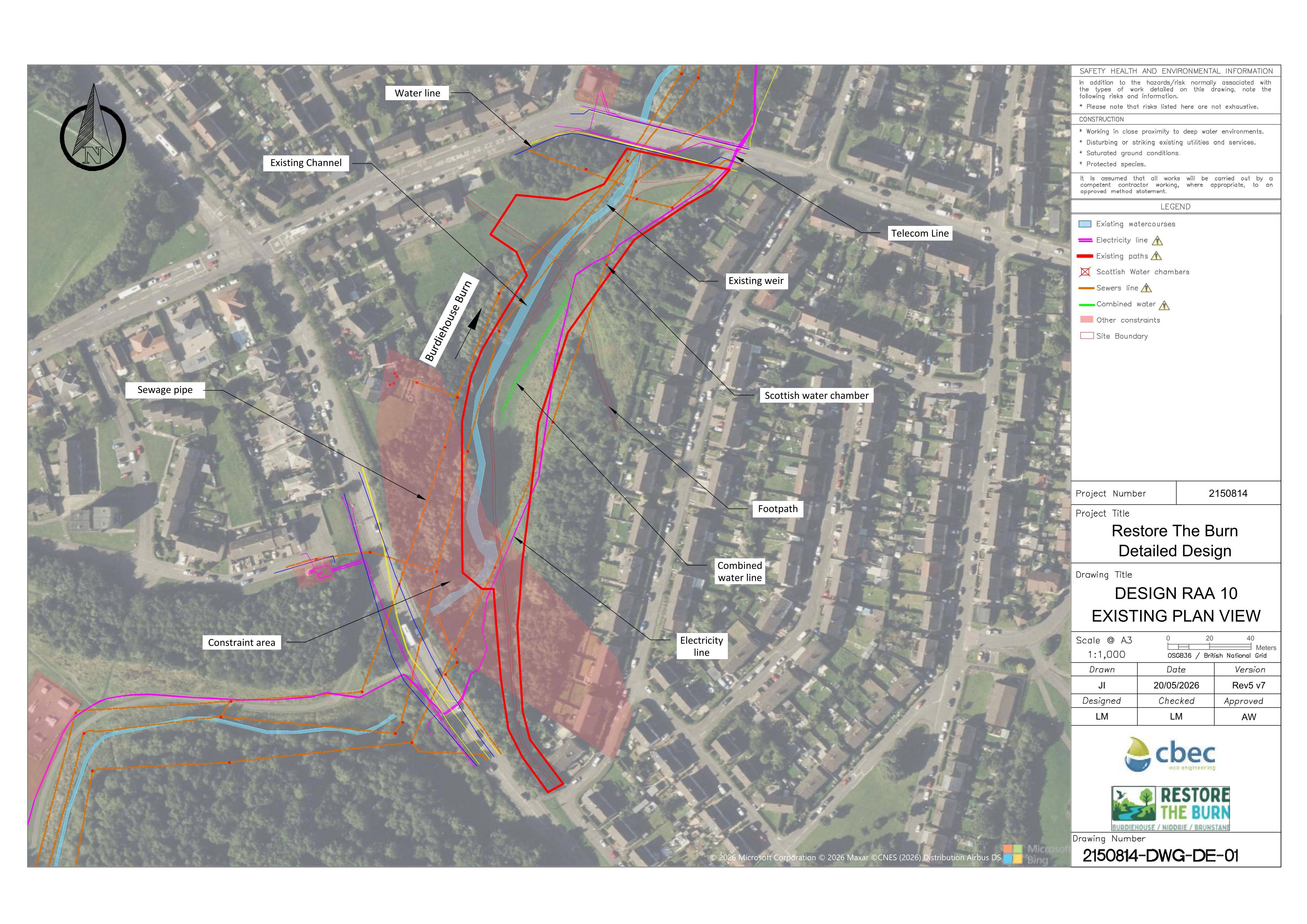 Planning document preview for application 26/02211/FUL, at Land 130 Metres South Of 12 Lasswade Grove Edinburgh, showing (04) EXISTING PLAN VIEW, page 1