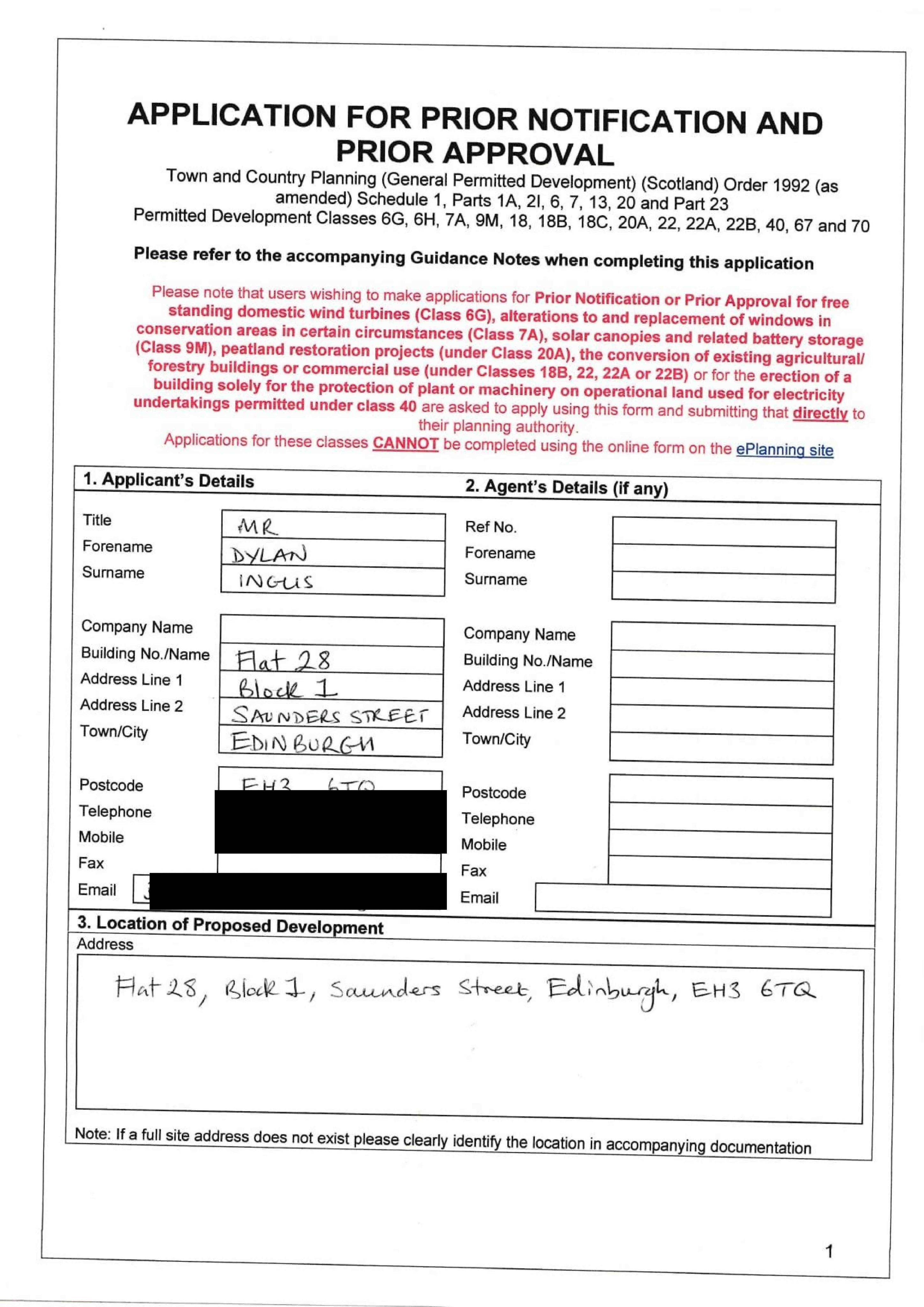 Planning document