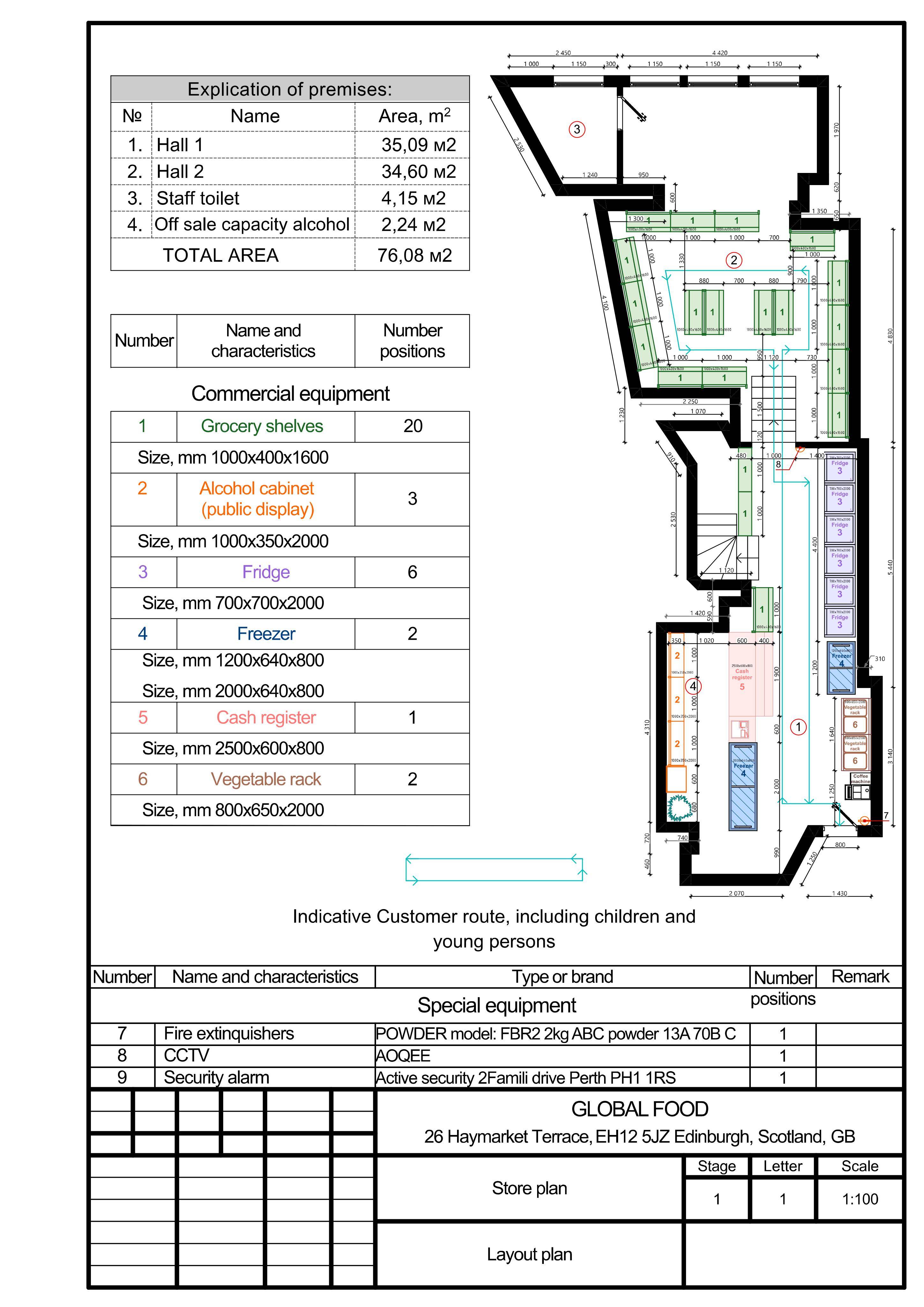 Planning document preview for application 26/02929/CLE, at 26 Haymarket Terrace New Town Edinburgh EH12 5JZ, showing (02) FLOOR PLAN, page 1