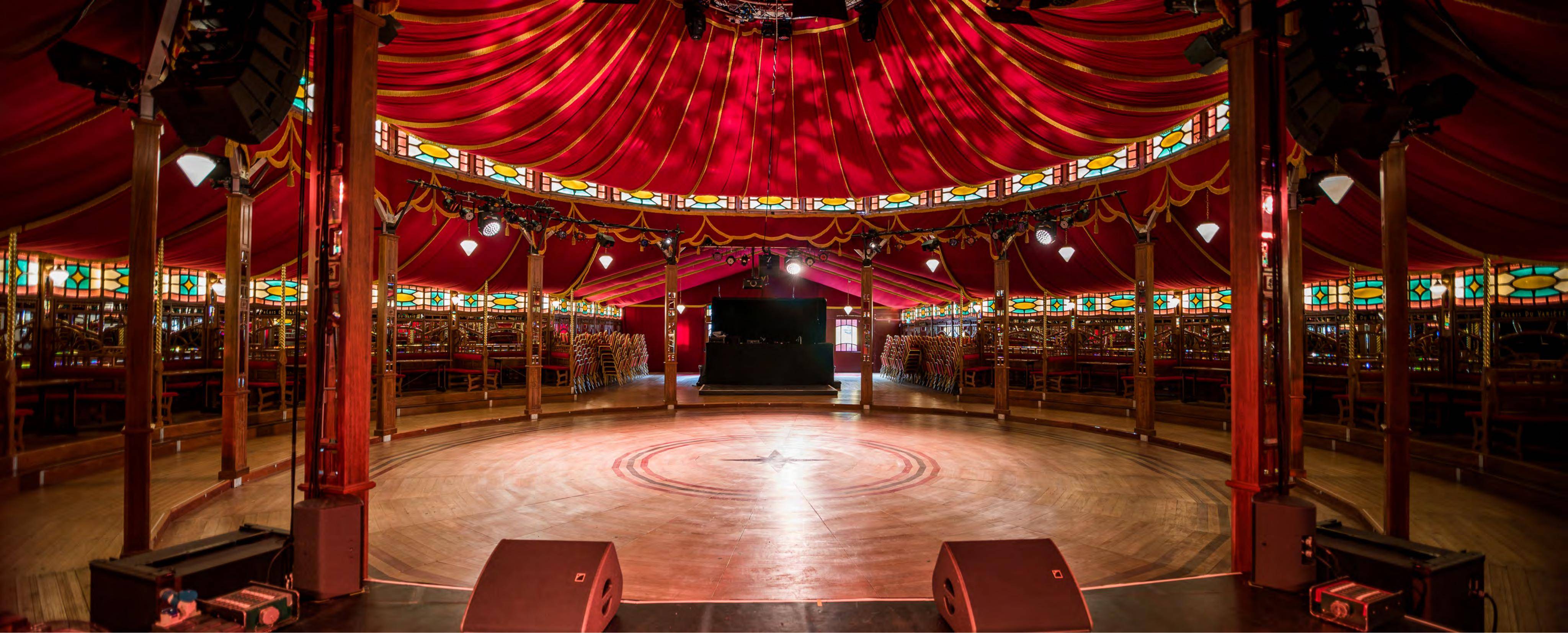 Planning document preview for application 26/03794/FUL, at Proposed Temporary Christmas Festive Site 40 Metres West Of 7 Bristo Square Edinburgh, showing PHOTOS OF THE PALAIS DU VARIETE SPIEGELTENT TO BE USED AS THE TEMPORARY PERFORMA, page 2