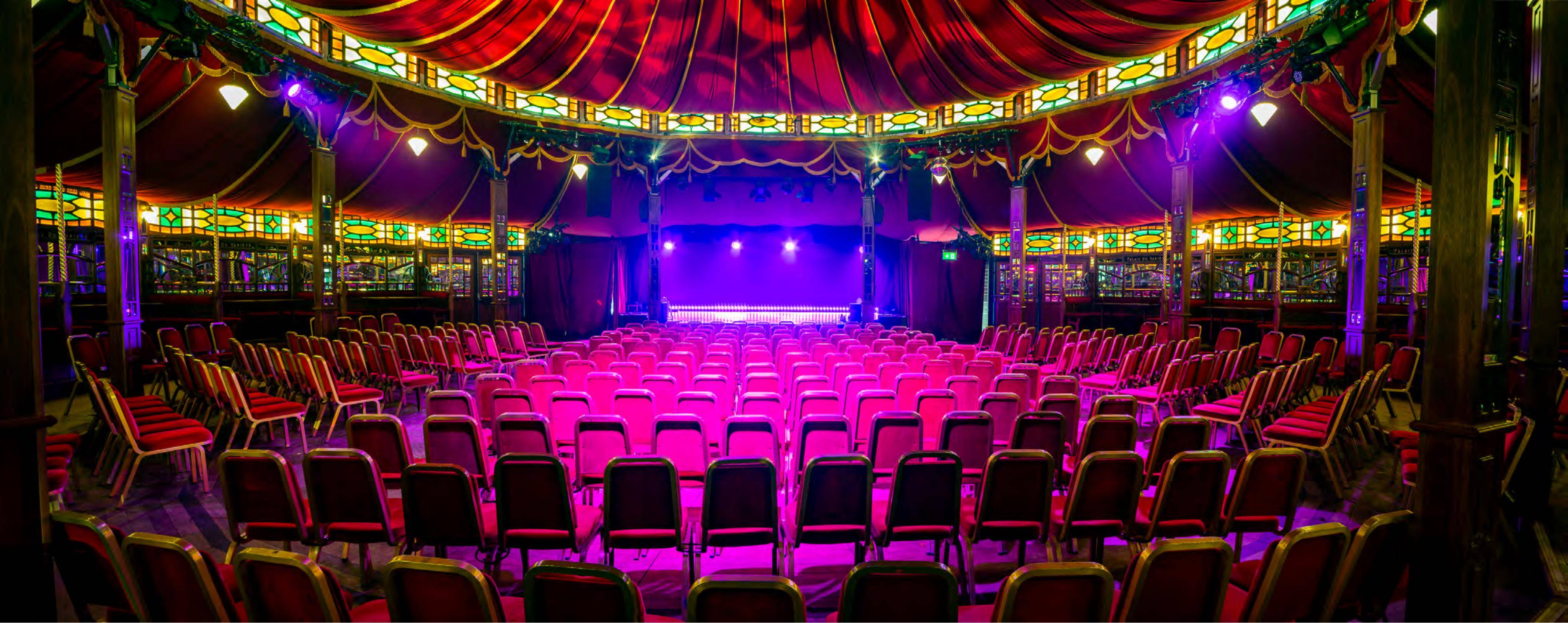 Planning document preview for application 26/03794/FUL, at Proposed Temporary Christmas Festive Site 40 Metres West Of 7 Bristo Square Edinburgh, showing PHOTOS OF THE PALAIS DU VARIETE SPIEGELTENT TO BE USED AS THE TEMPORARY PERFORMA, page 3