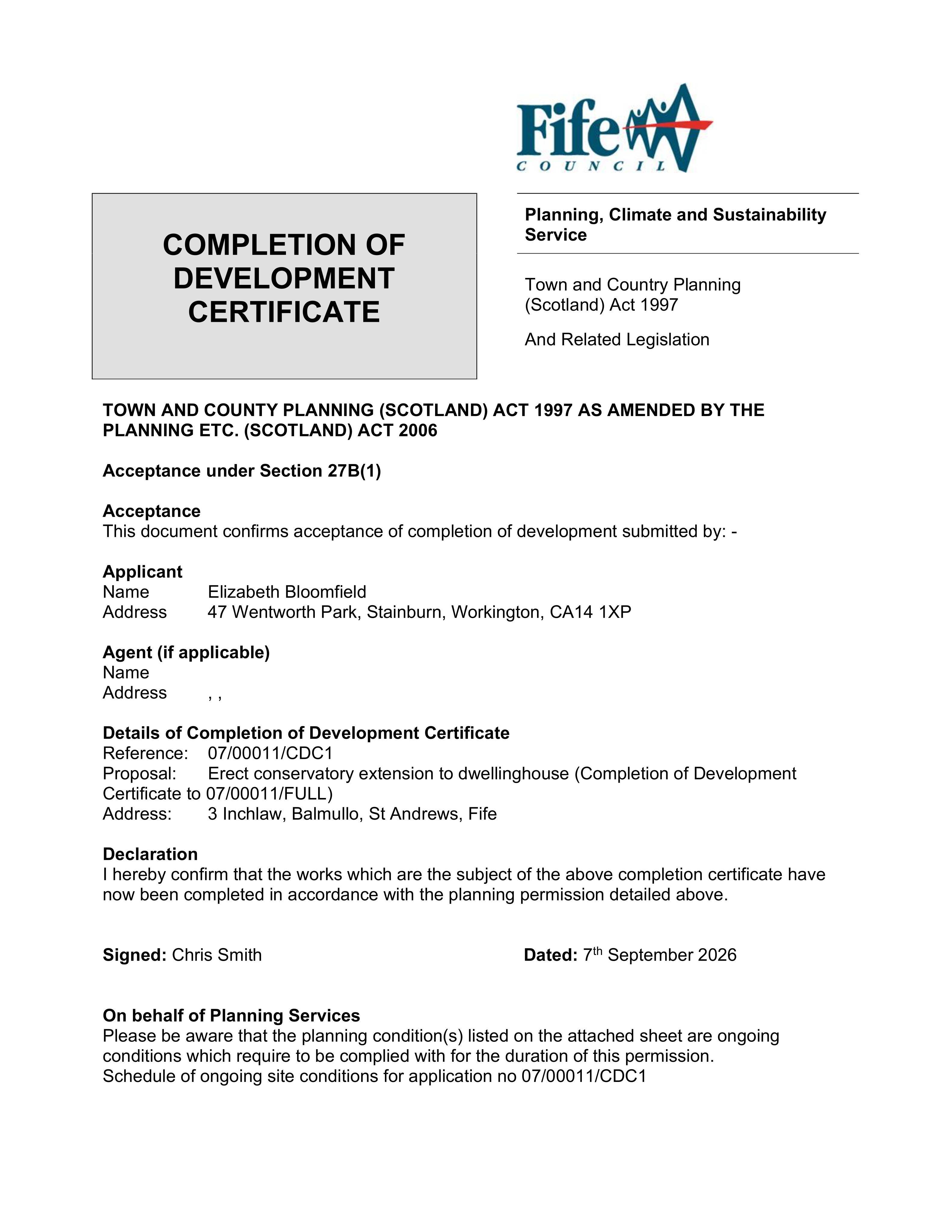 Planning document