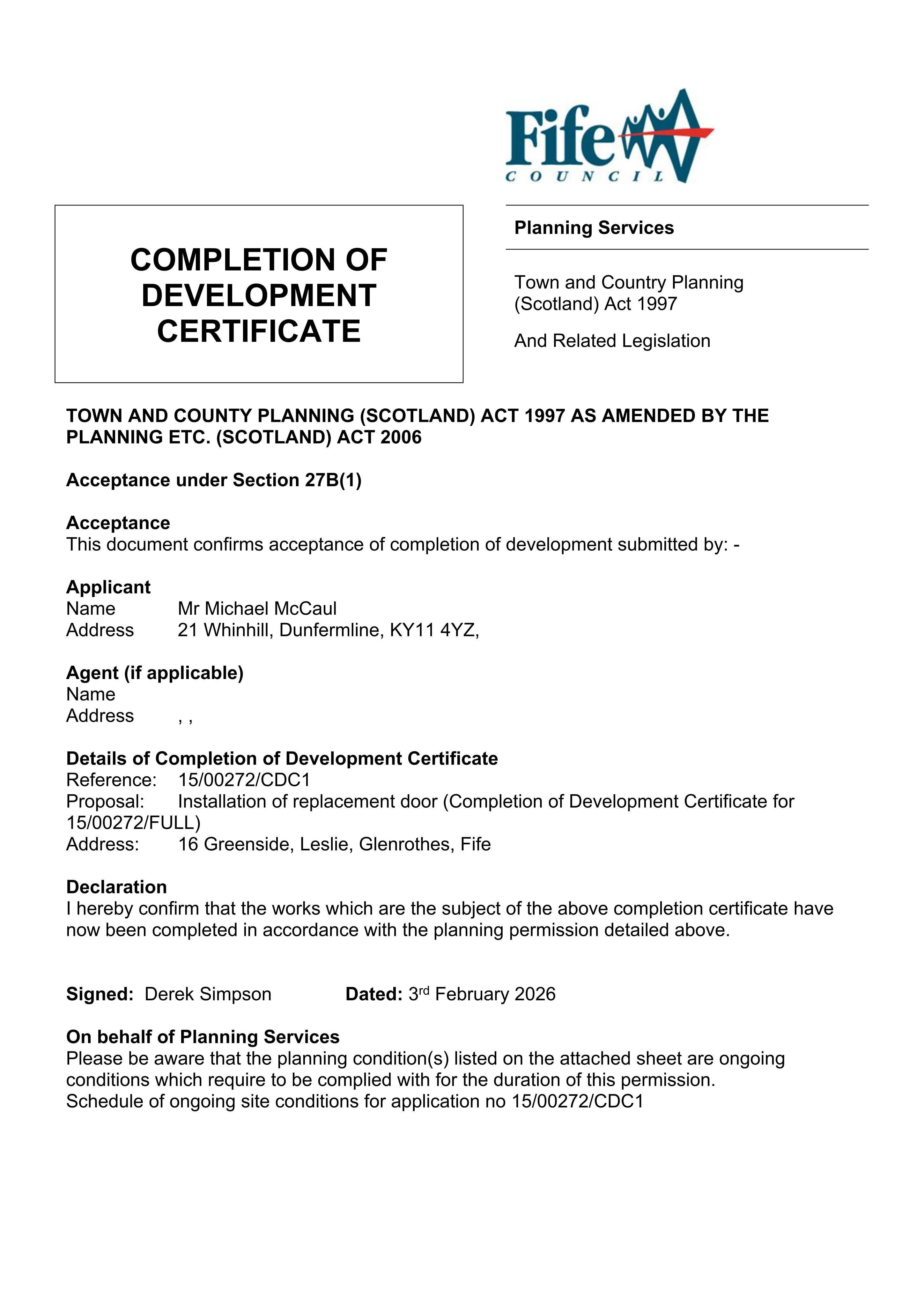 Planning document