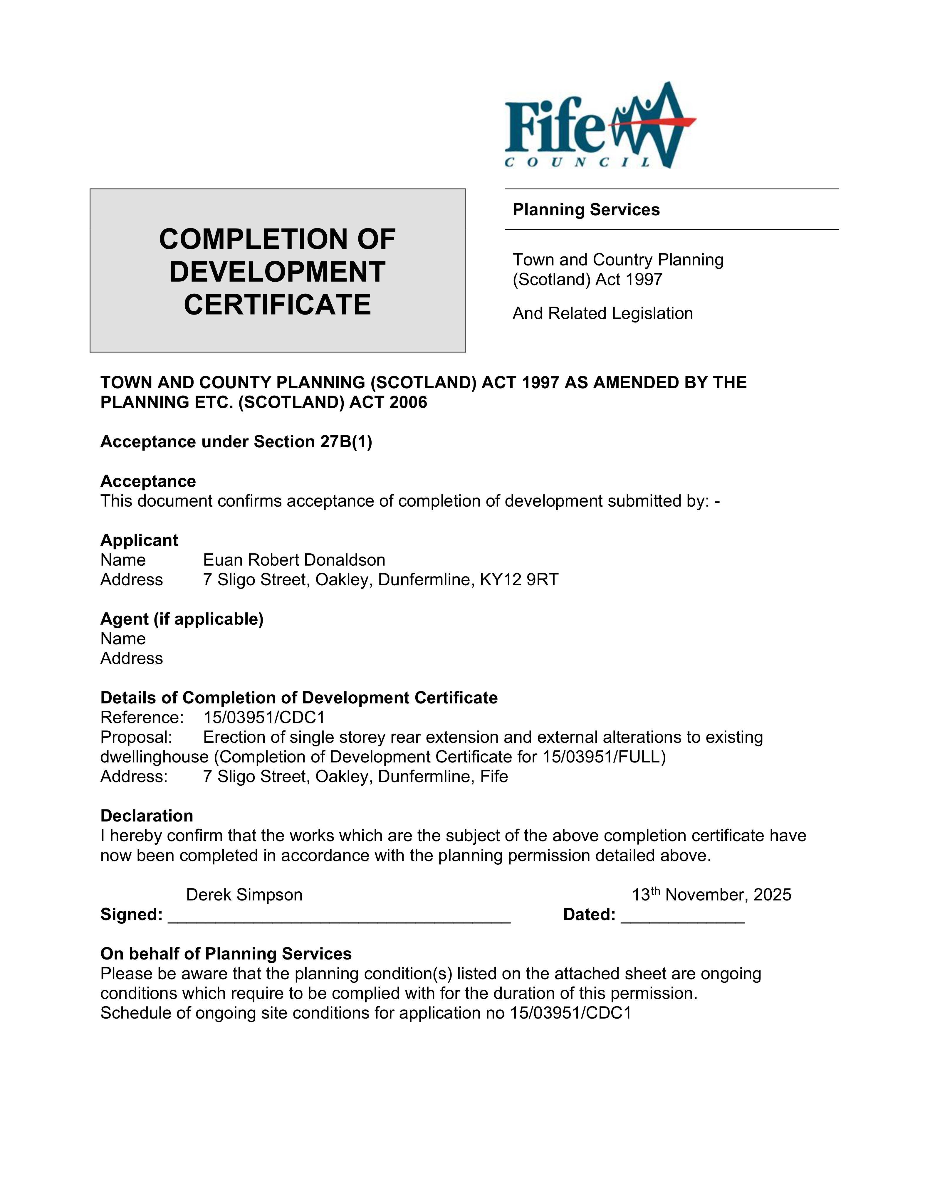 Planning document