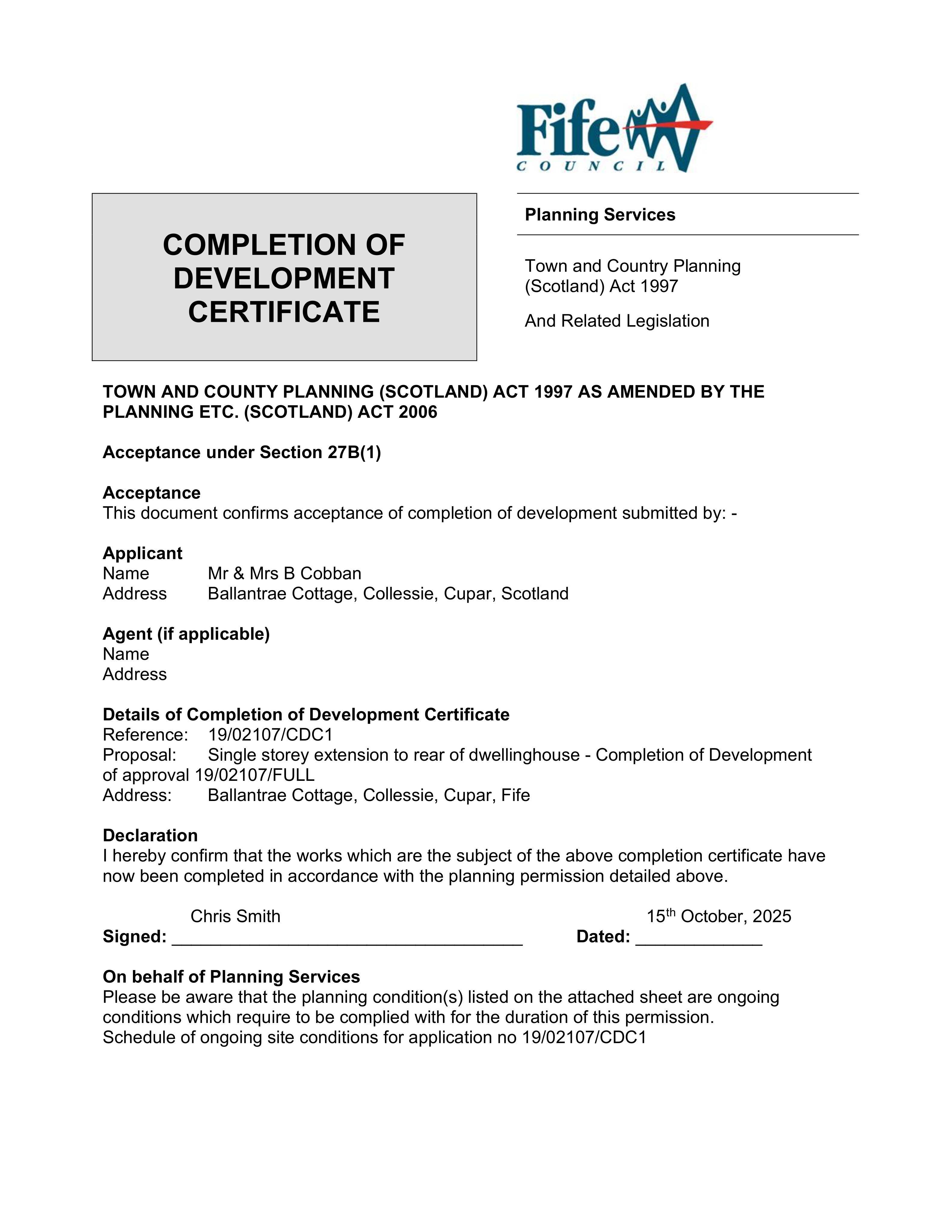 Planning document