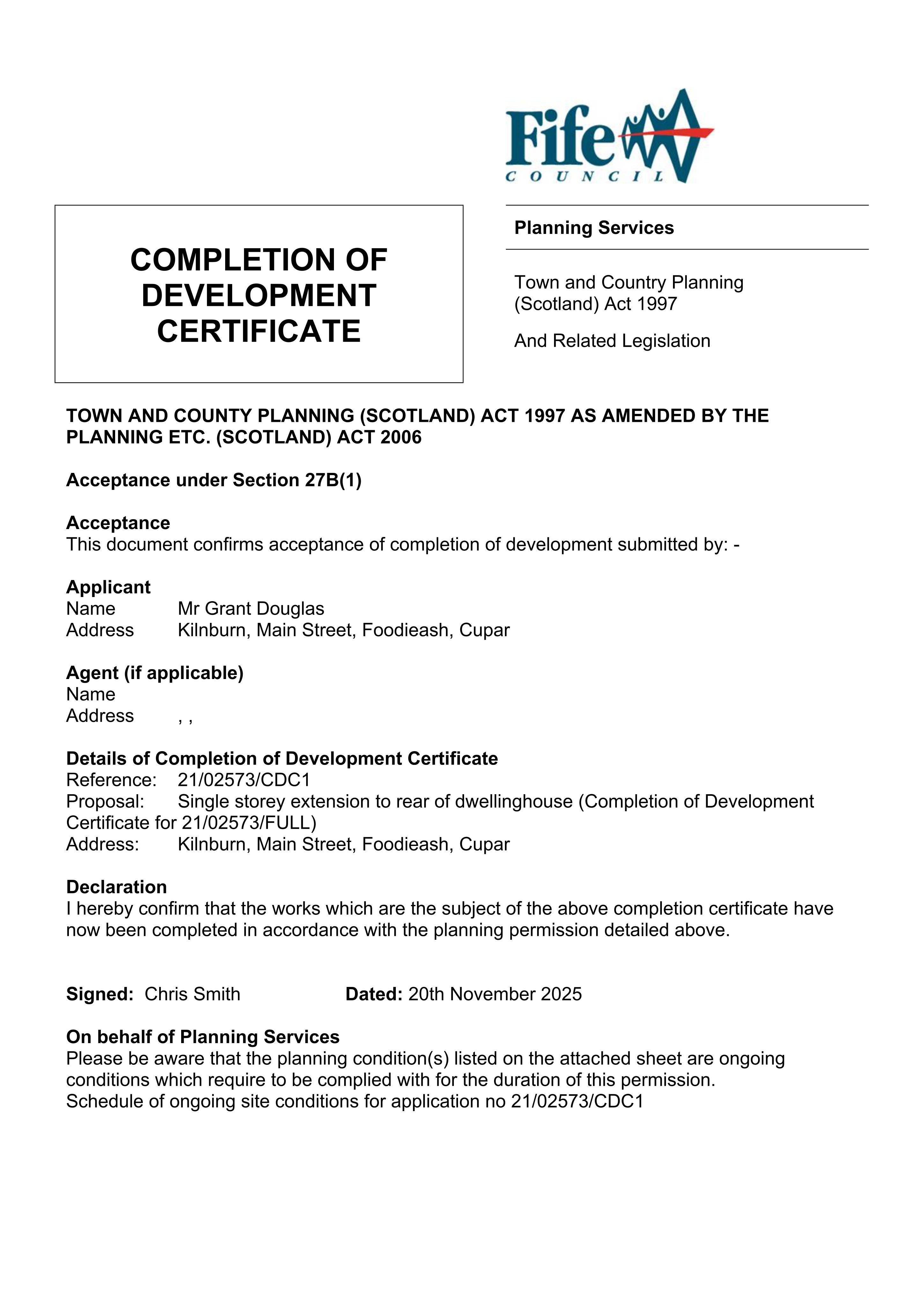 Planning document