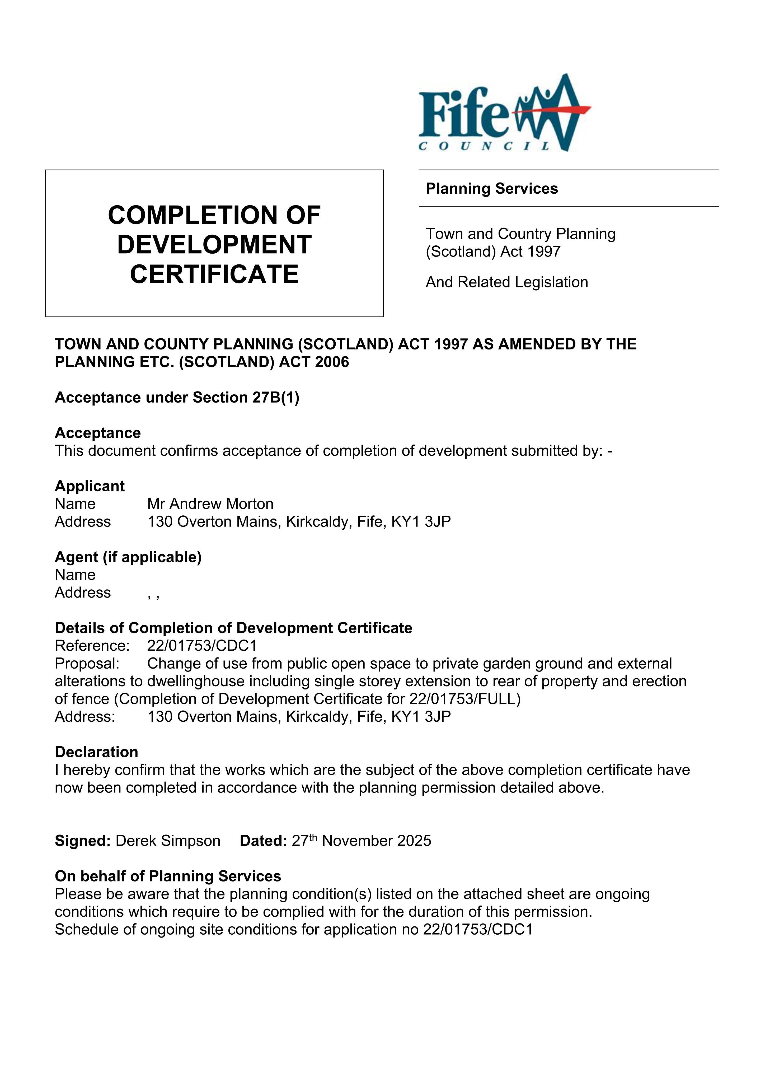 Planning document