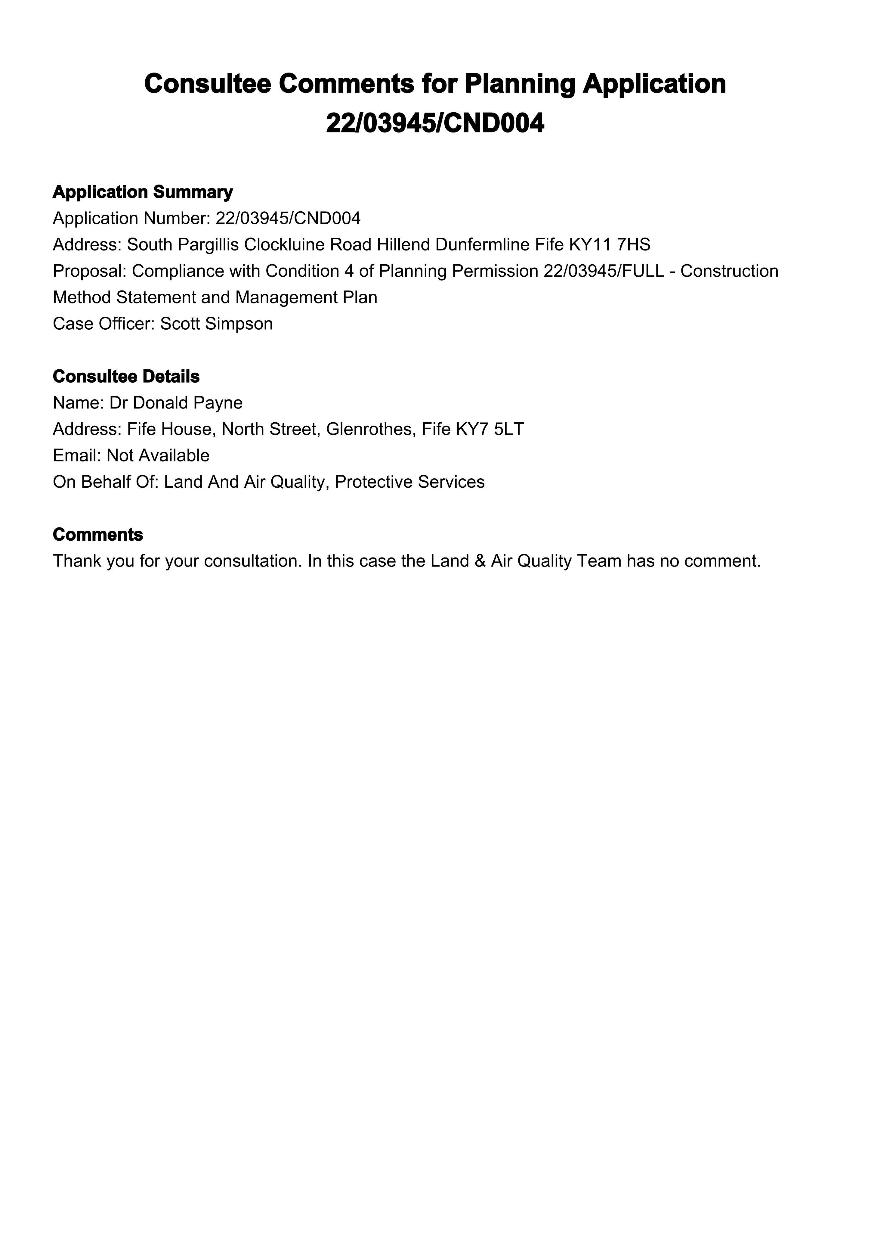 Planning document
