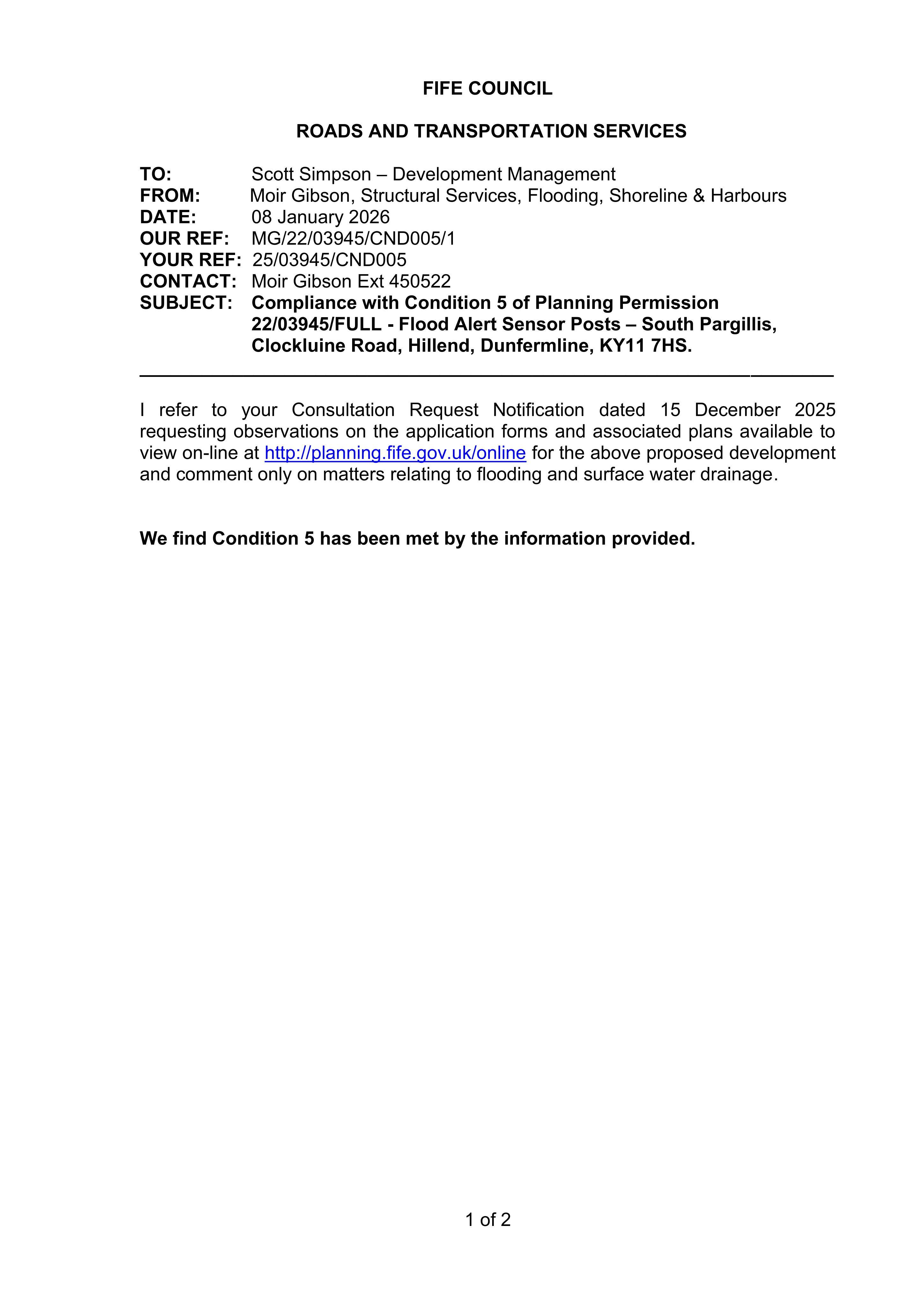 Planning document