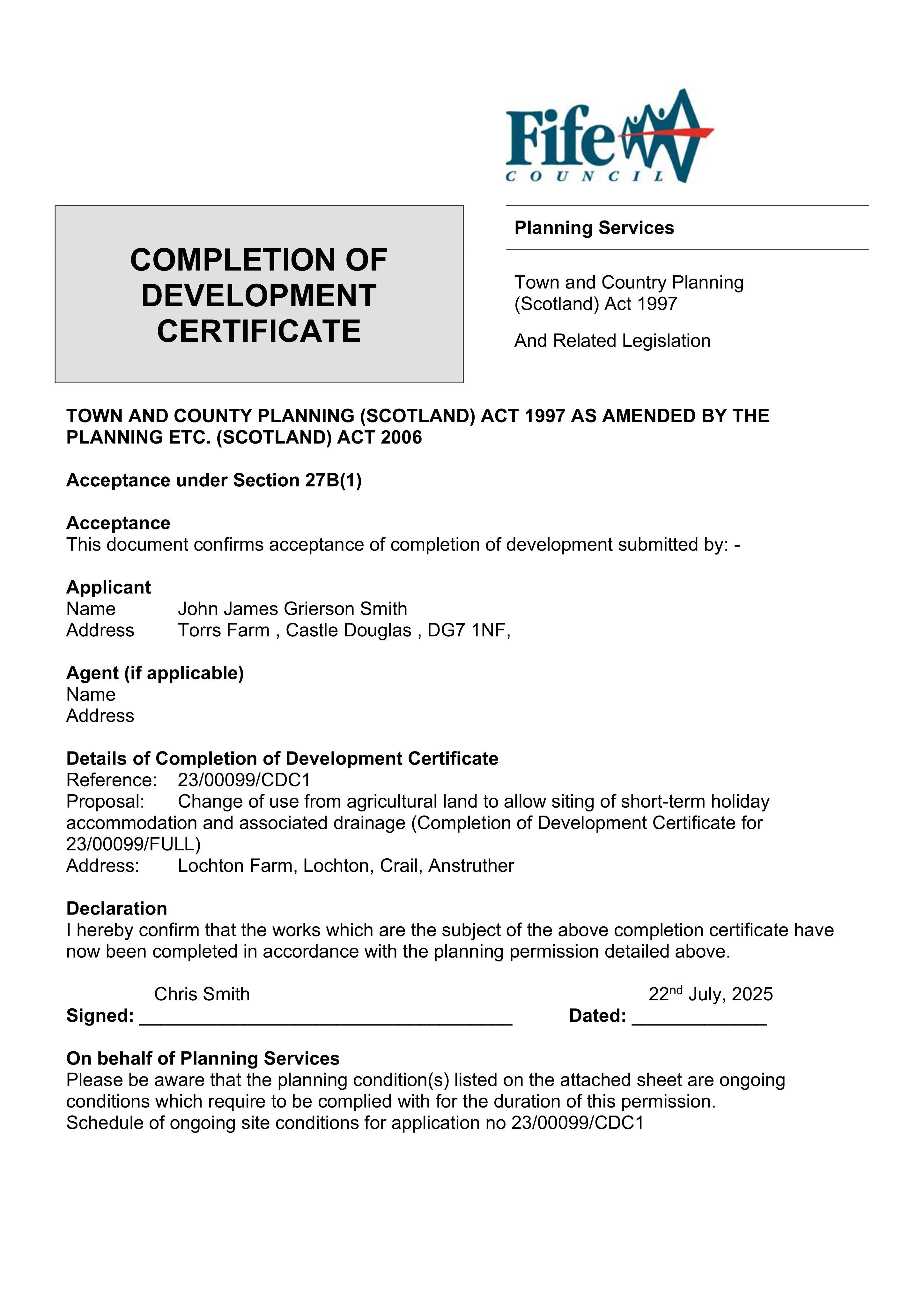 Planning document