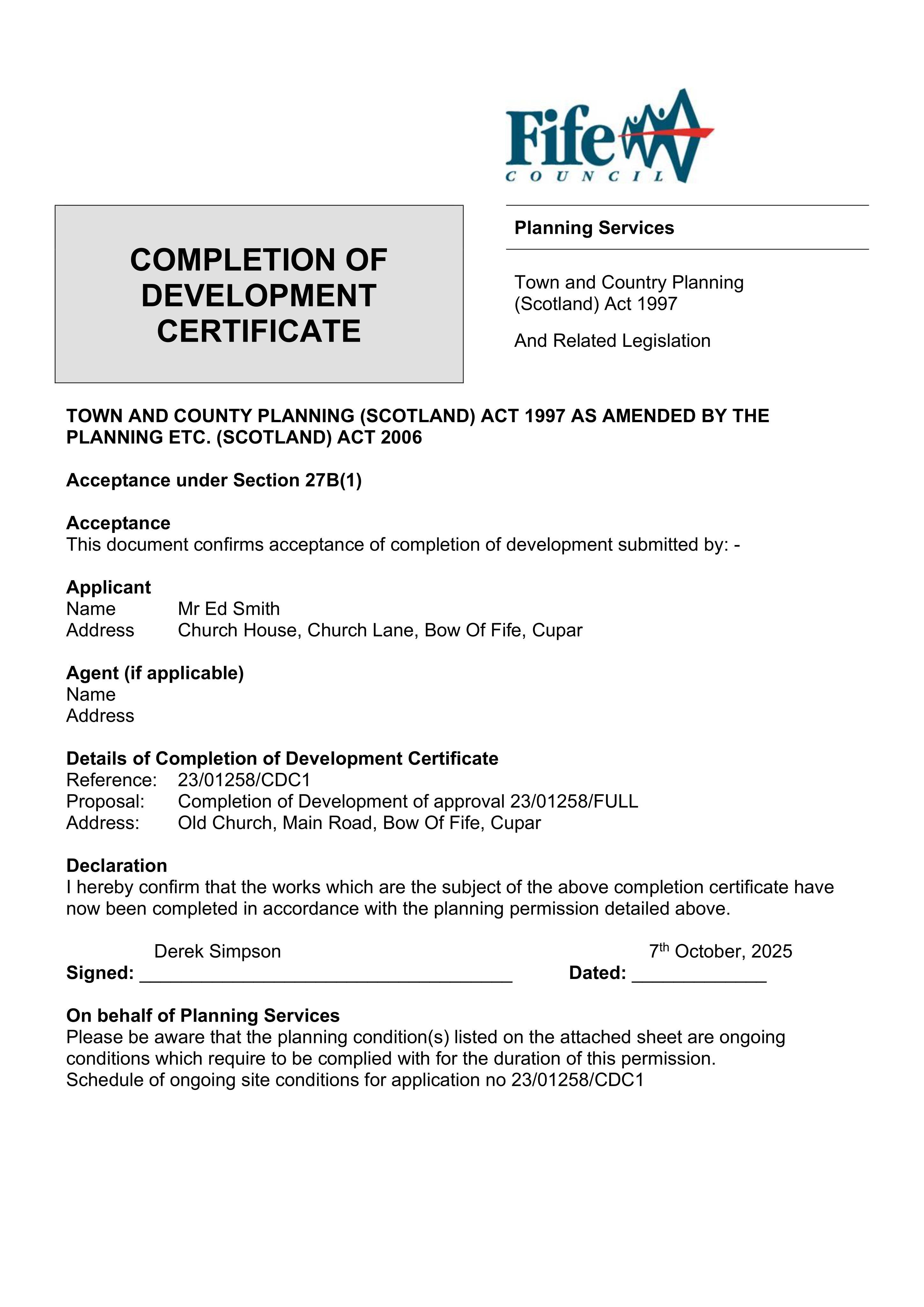 Planning document