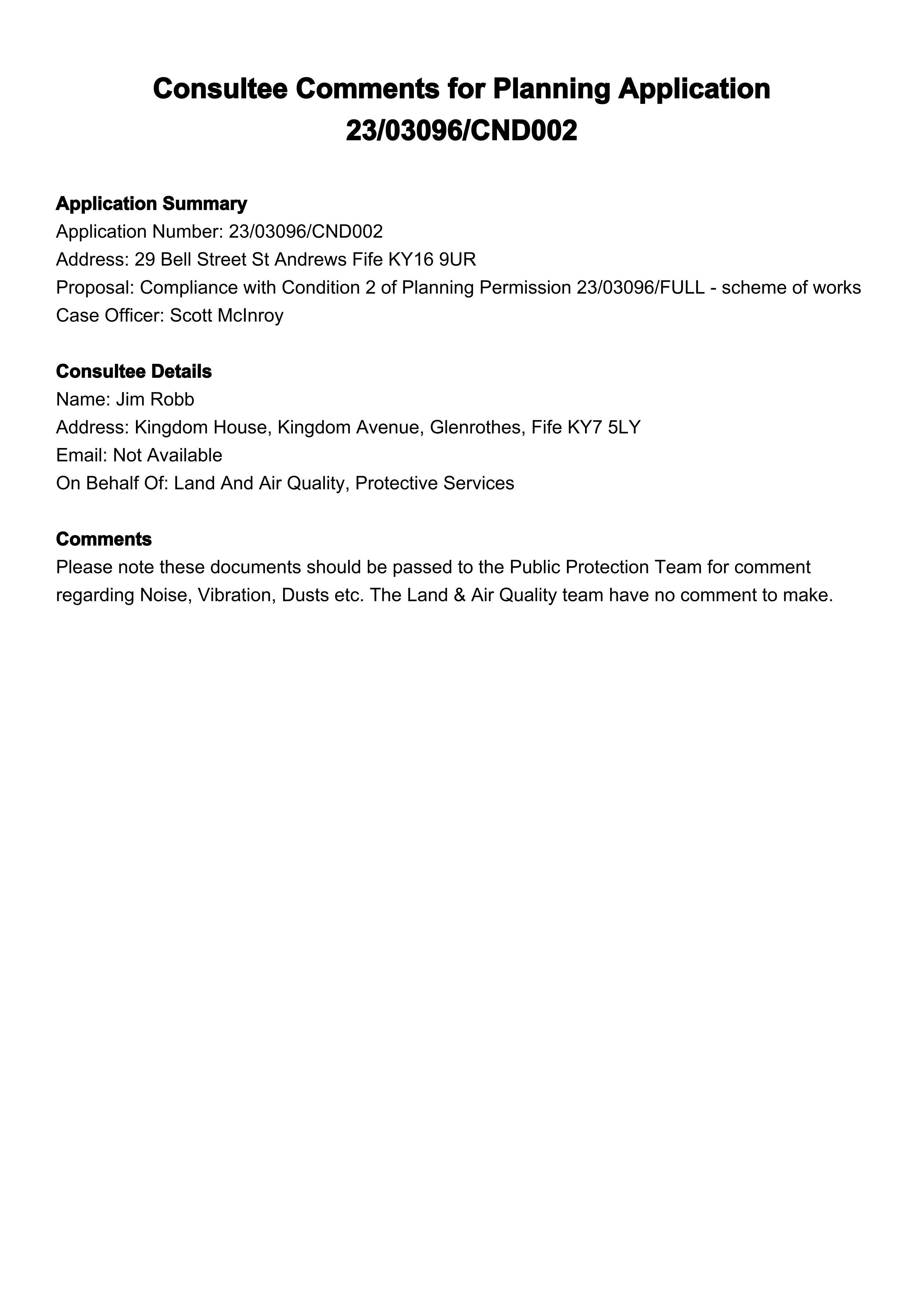 Planning document