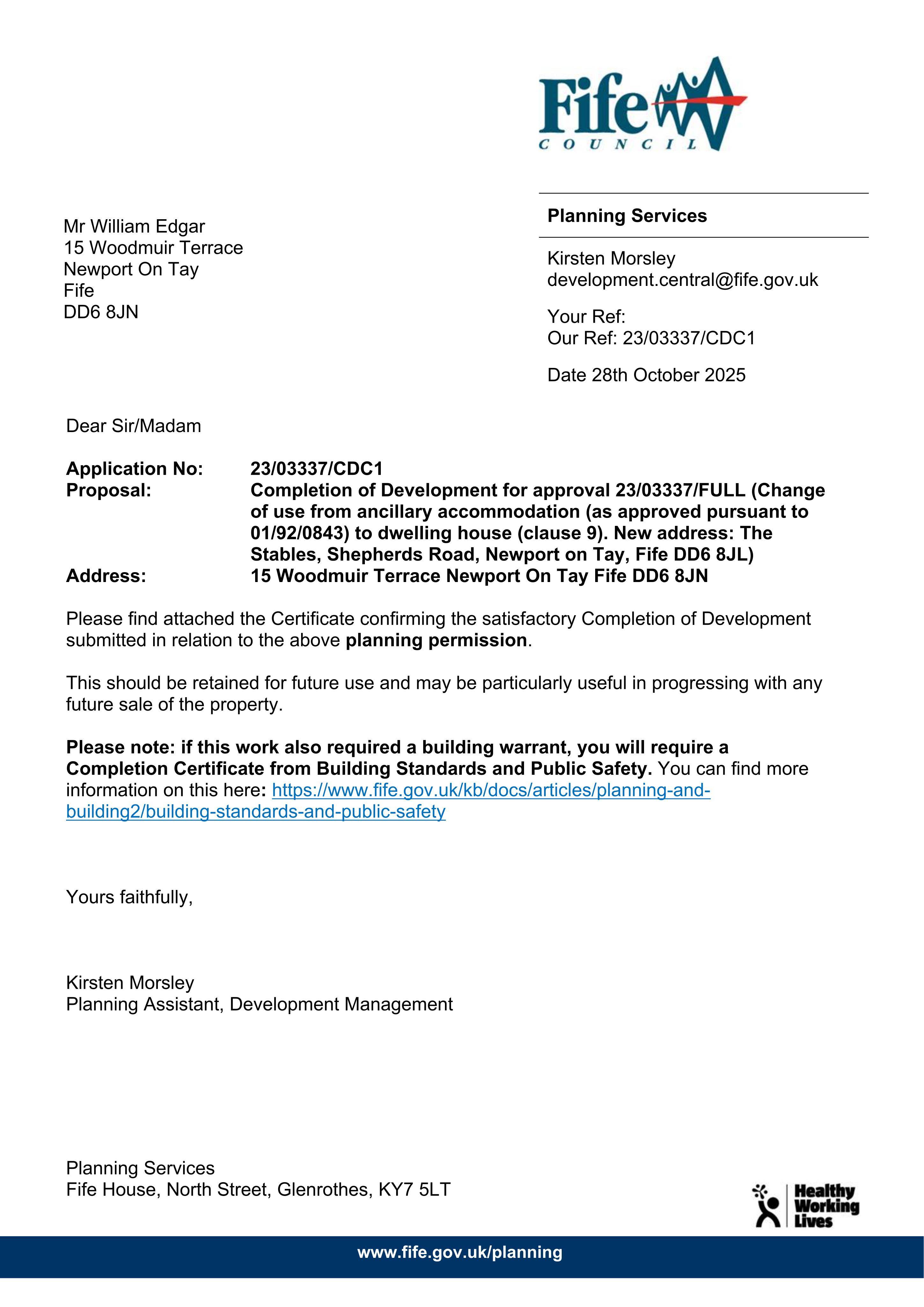 Planning document