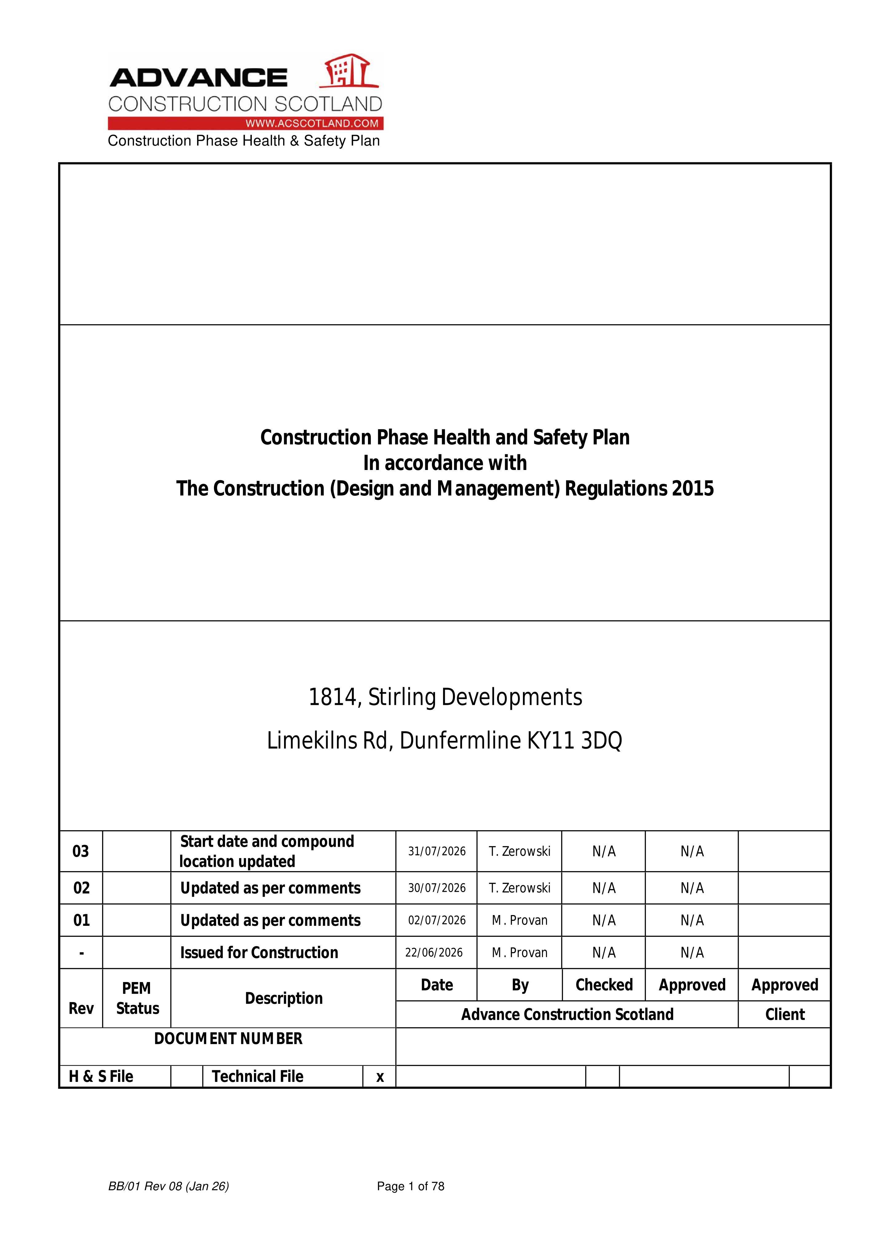 Planning document