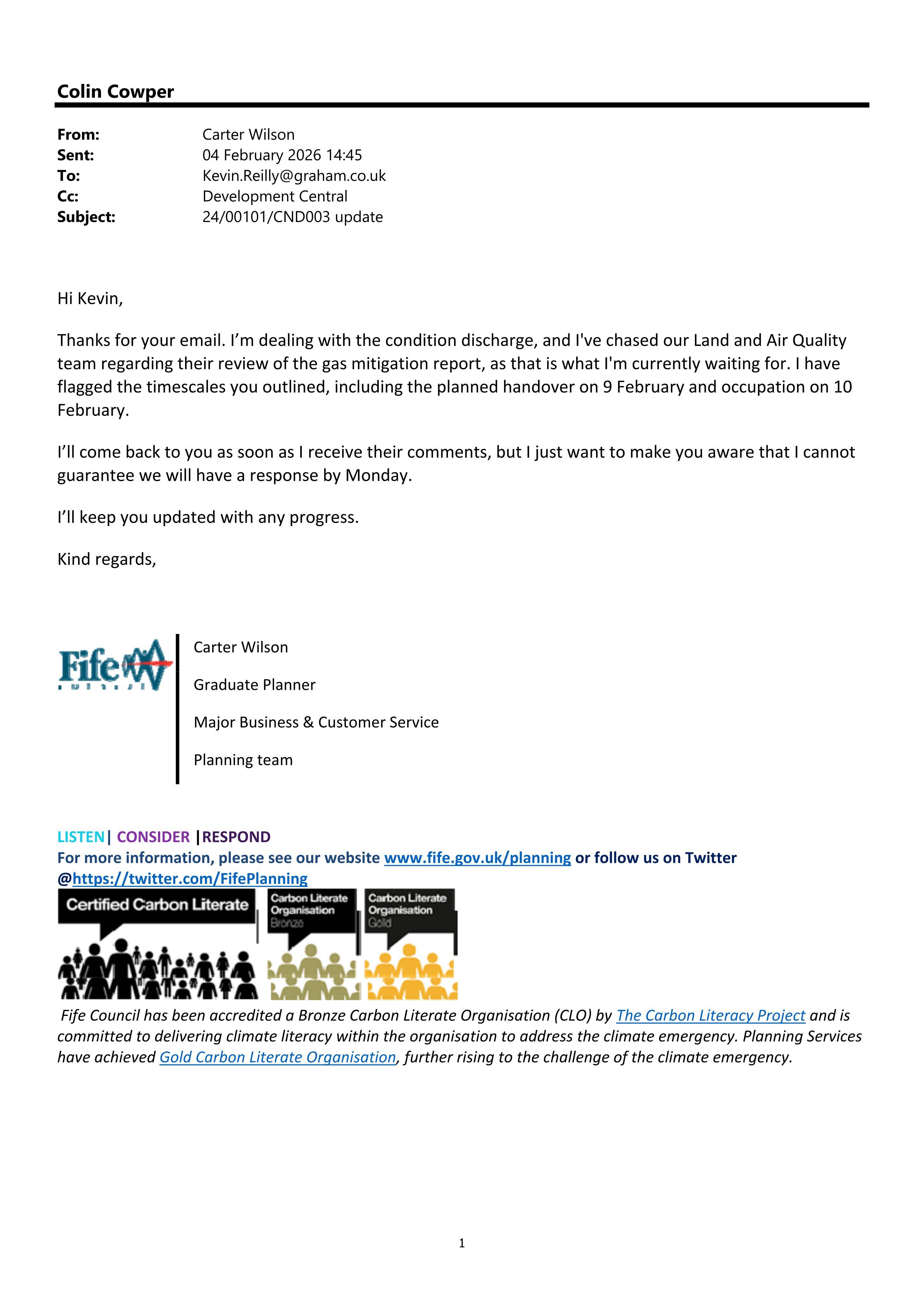 Planning document