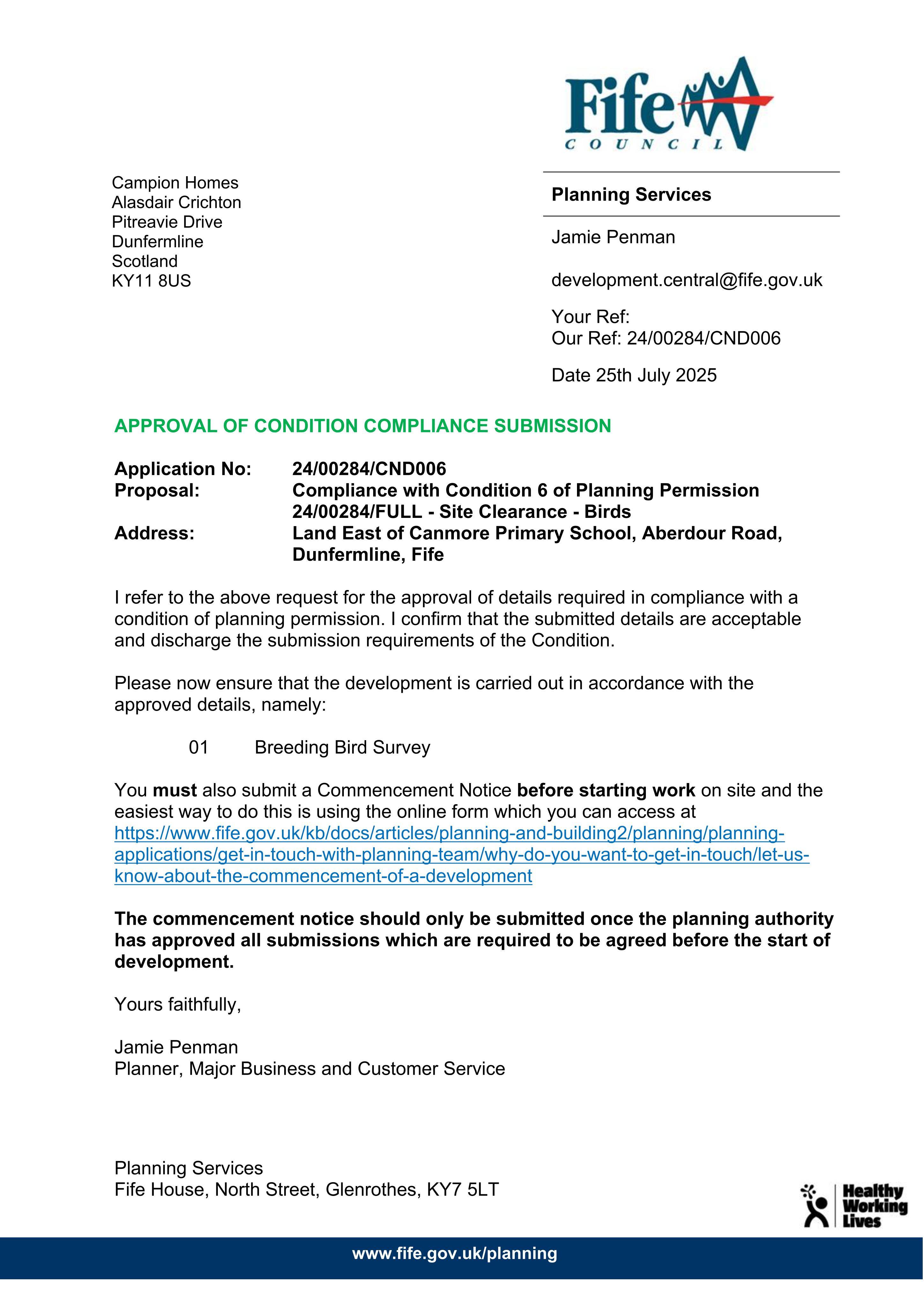 Planning document