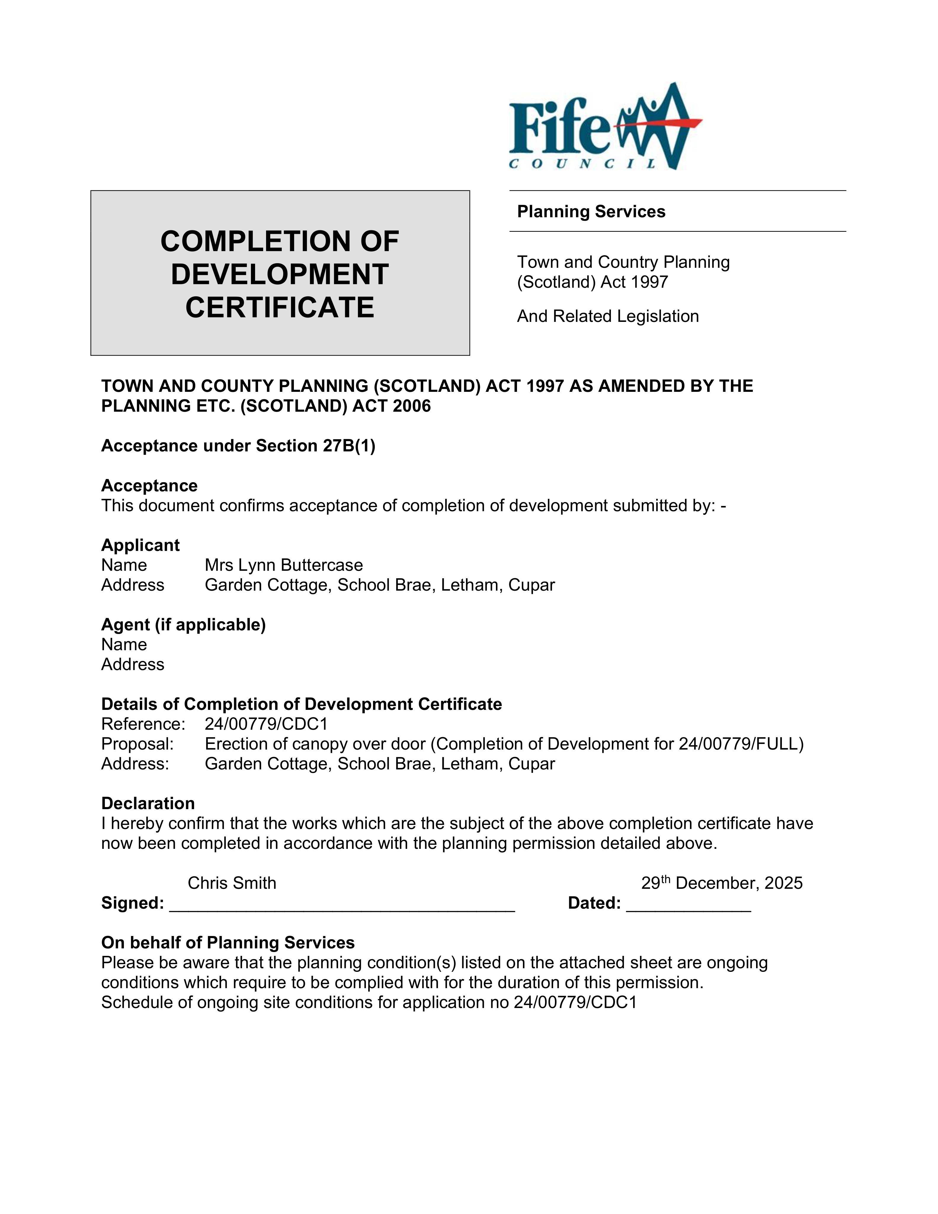 Planning document
