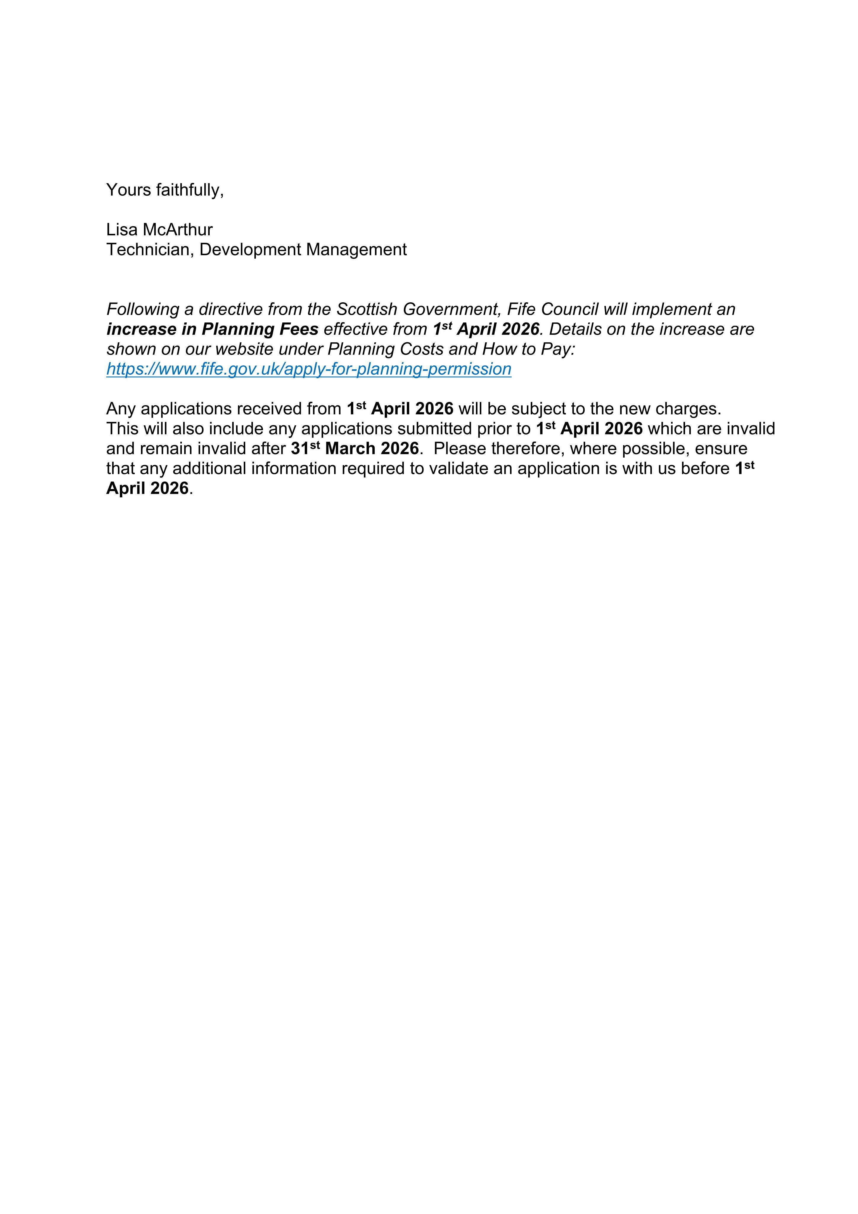 Planning document