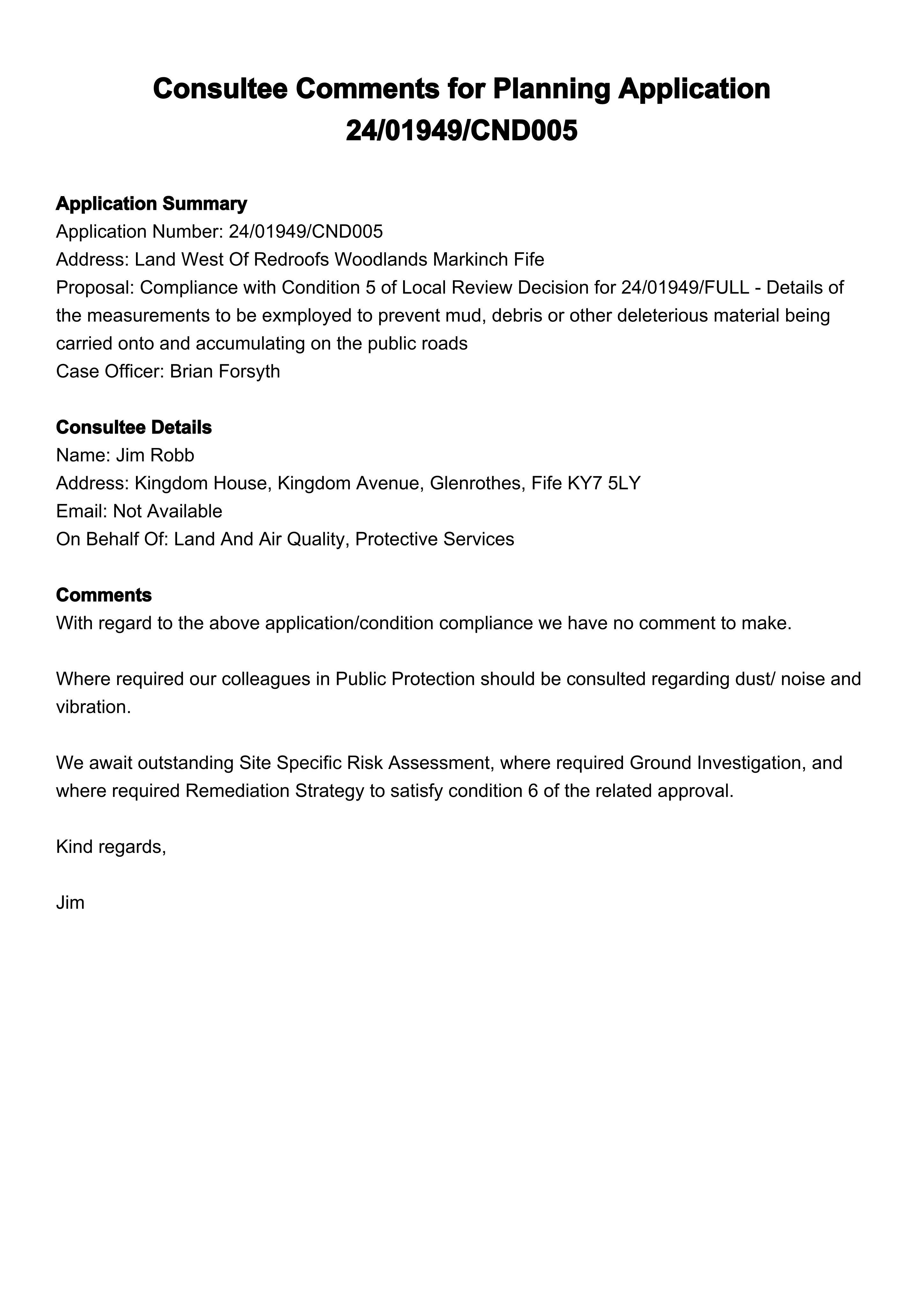 Planning document