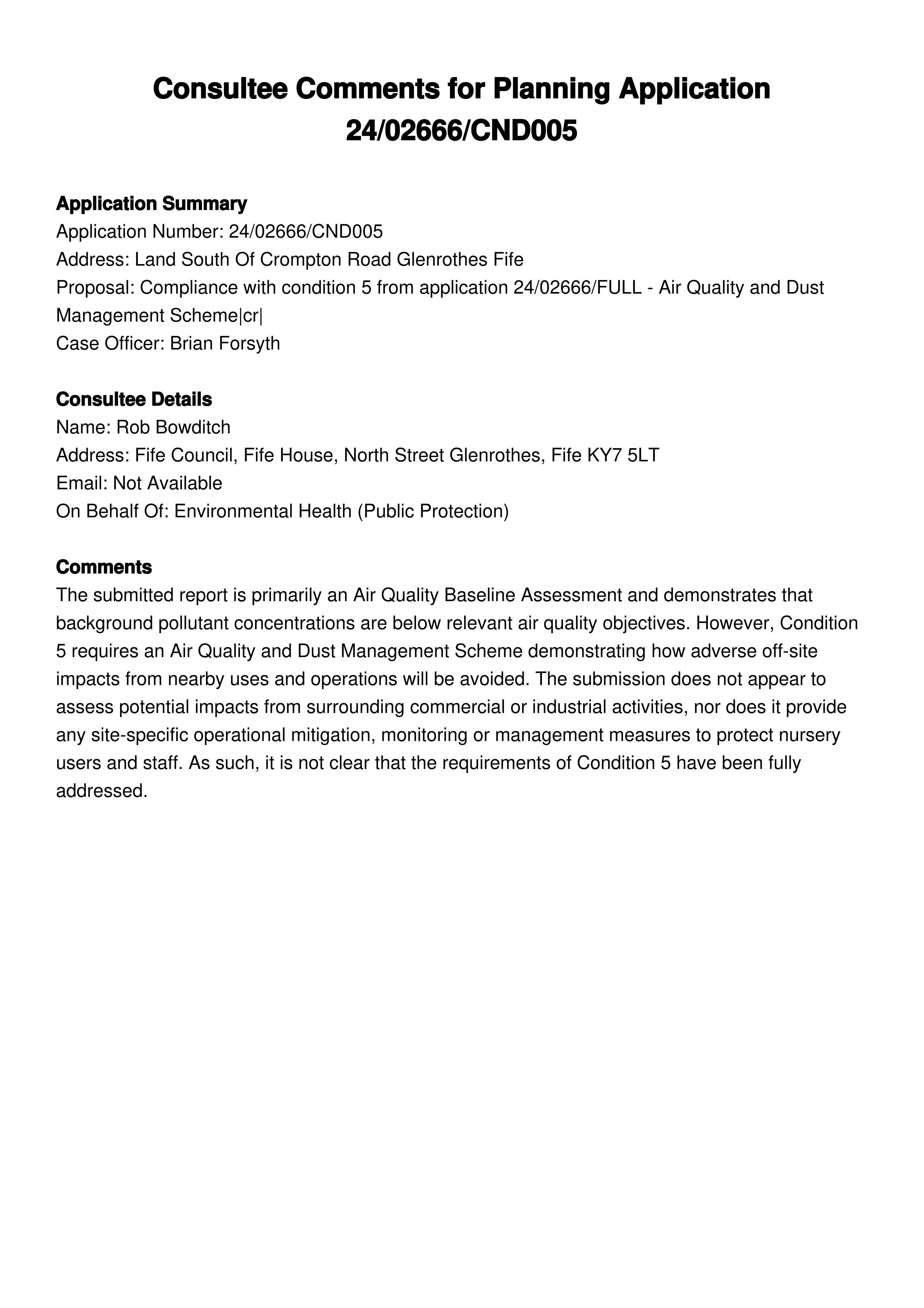 Planning document