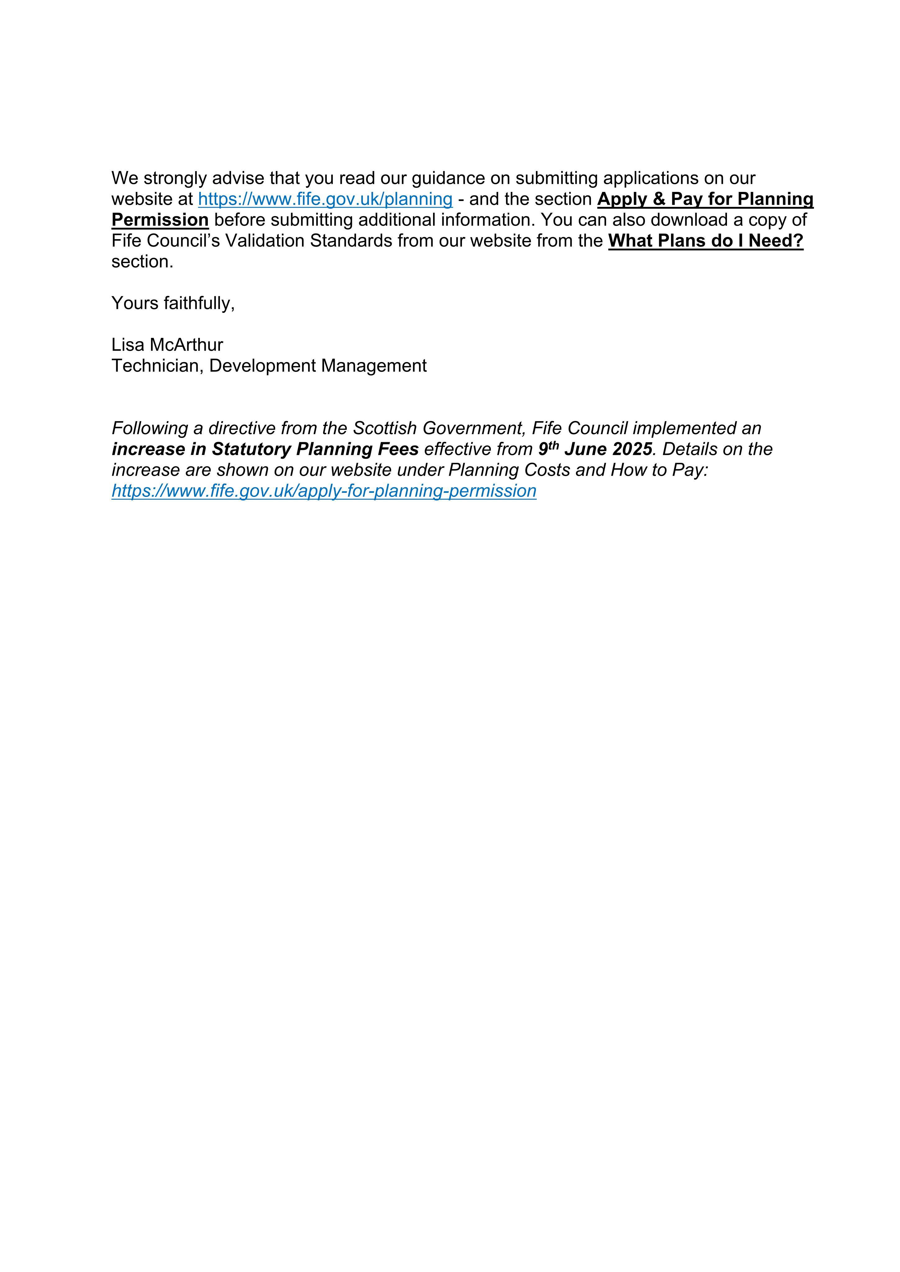 Planning document