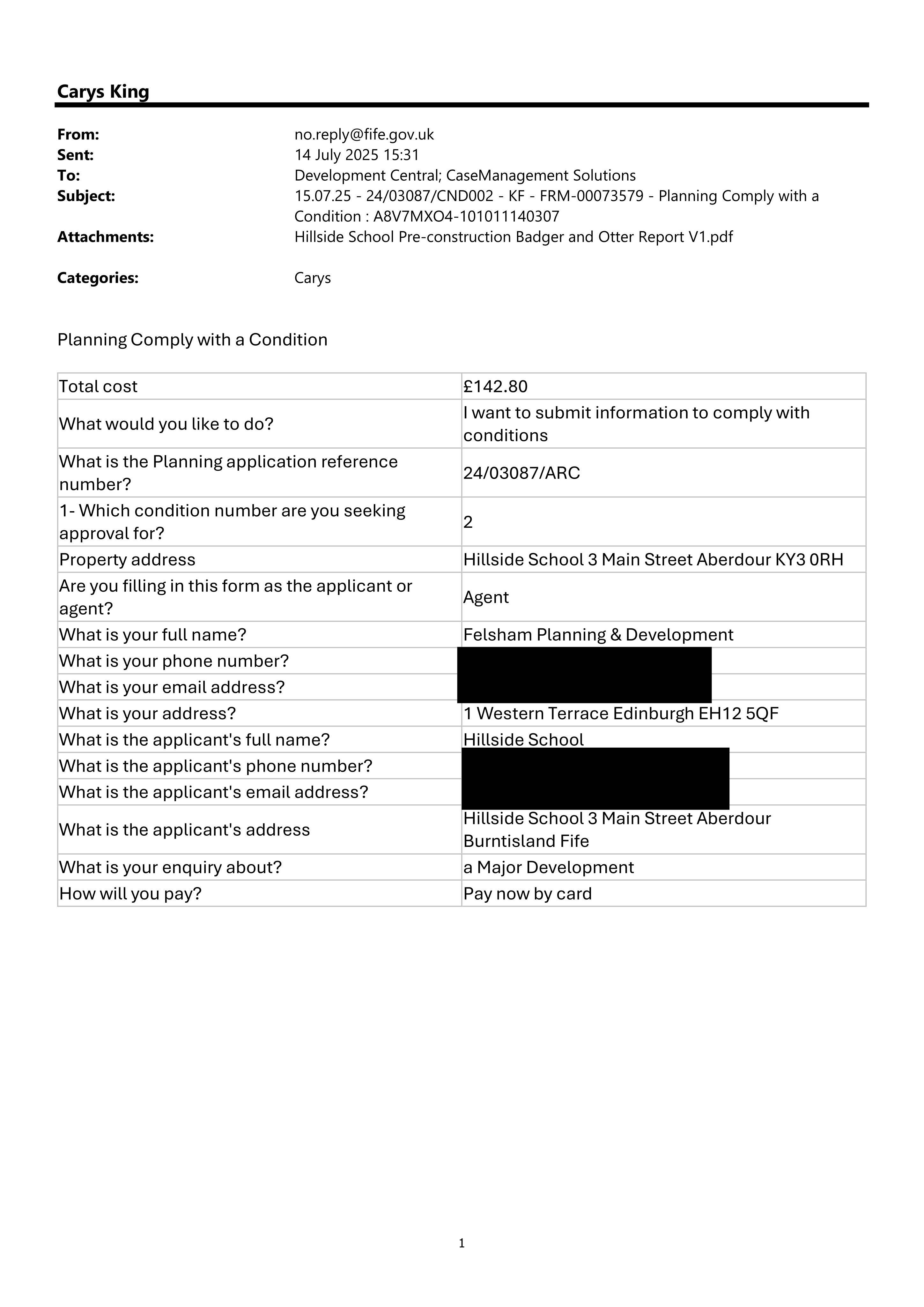 Planning document