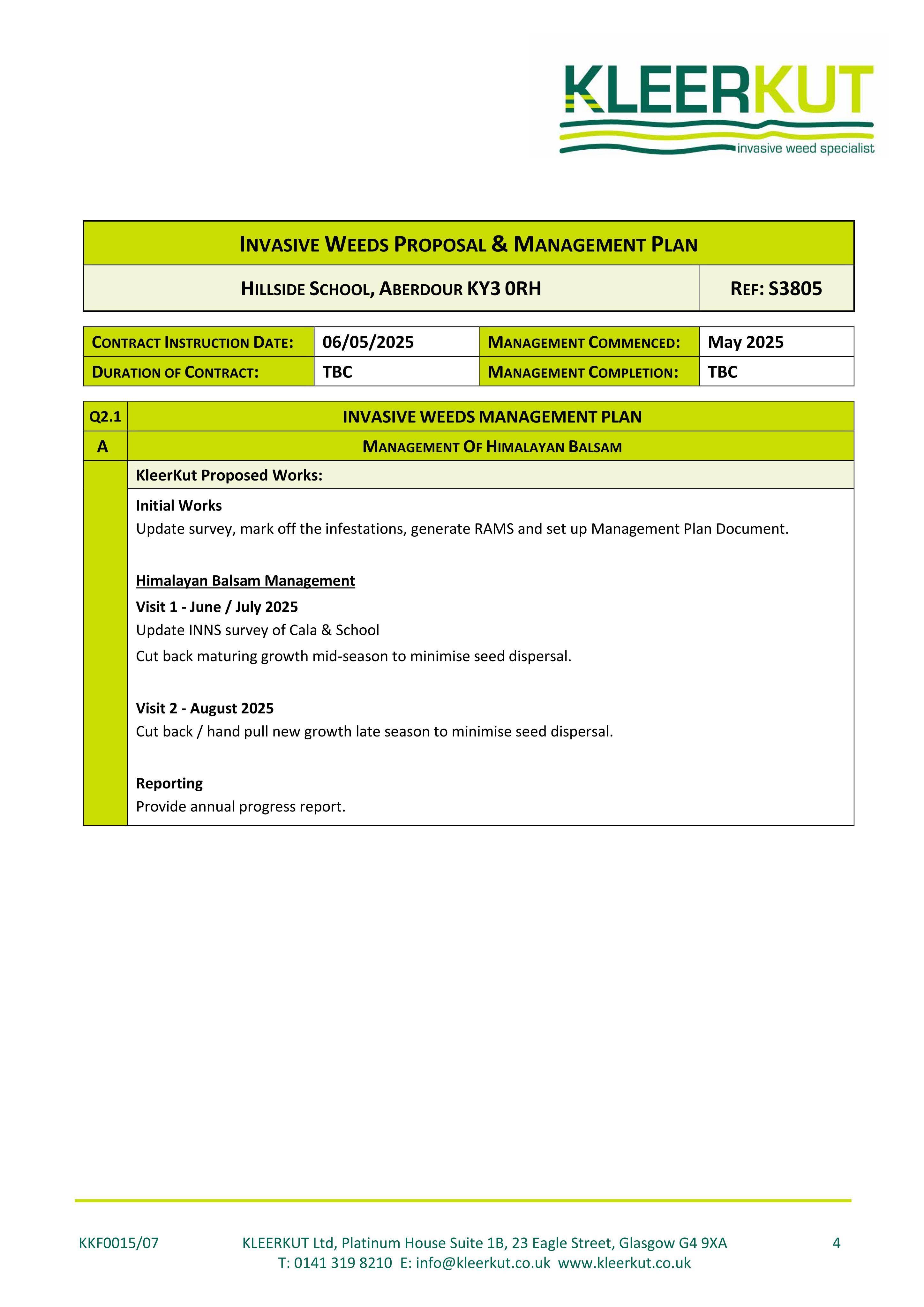 Planning document