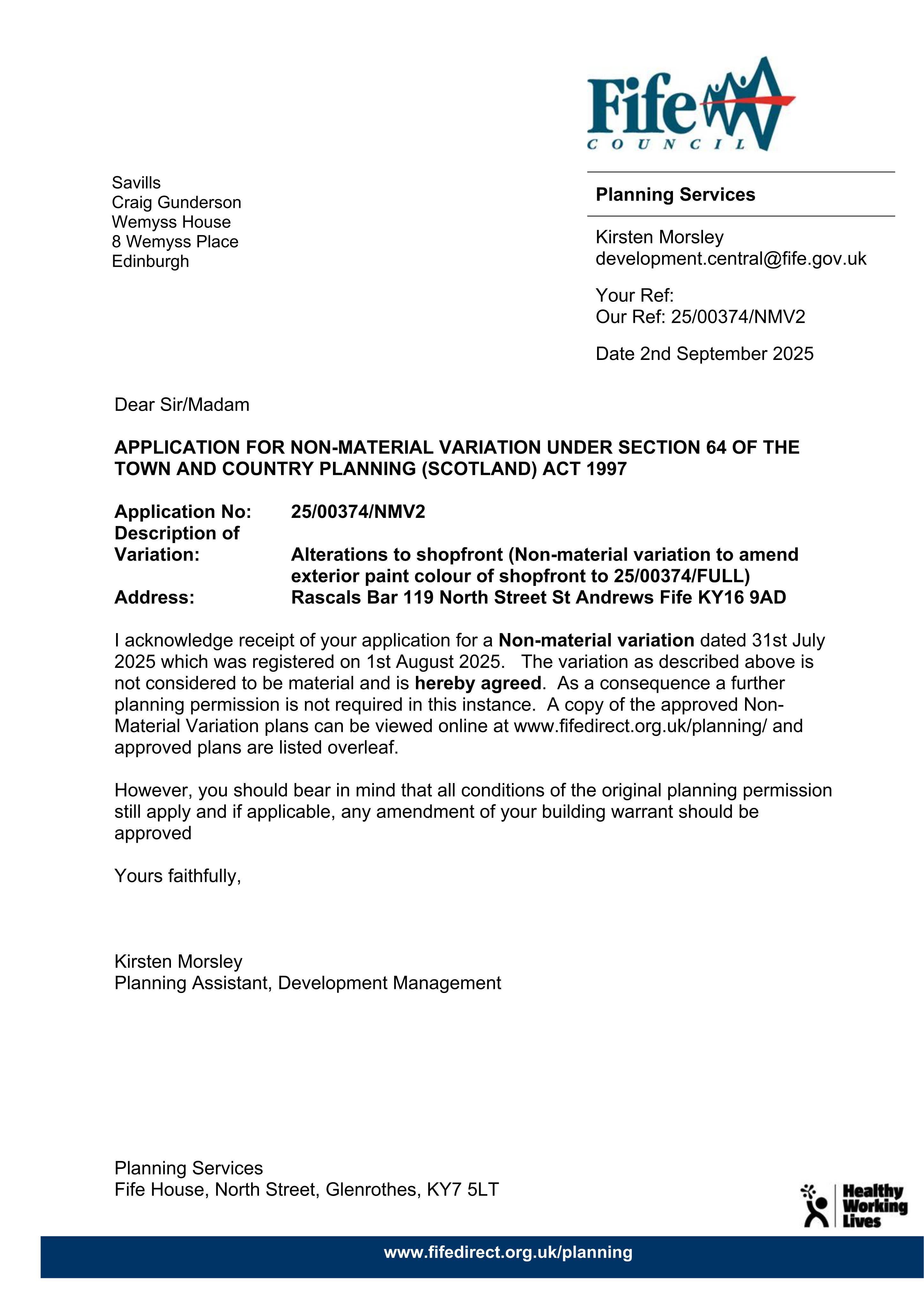 Planning document