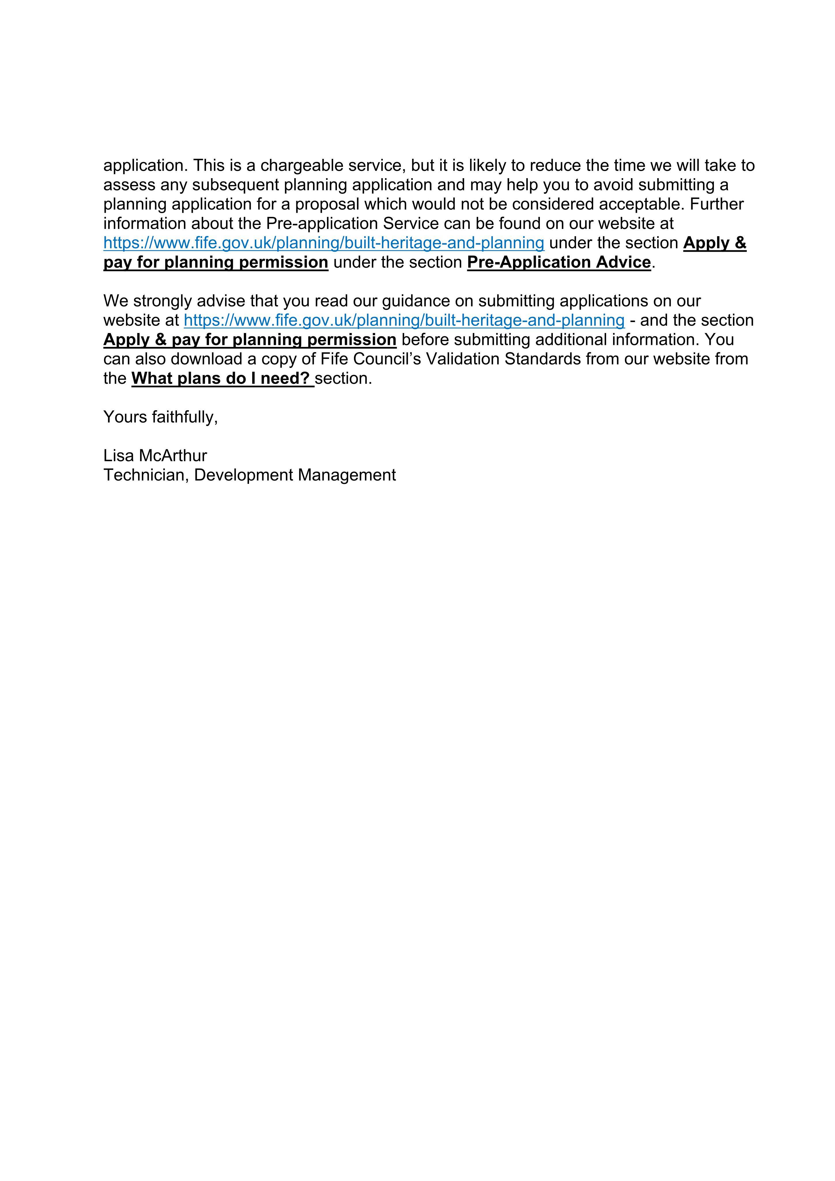 Planning document